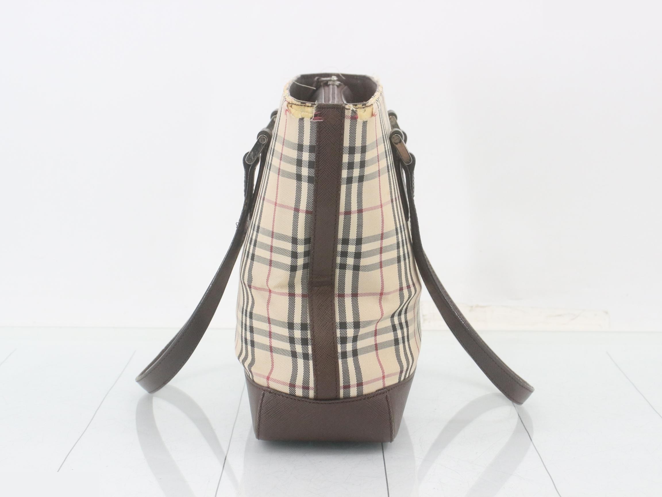 Burberrys Nova Check Nylon Shoulder Bag — view 3