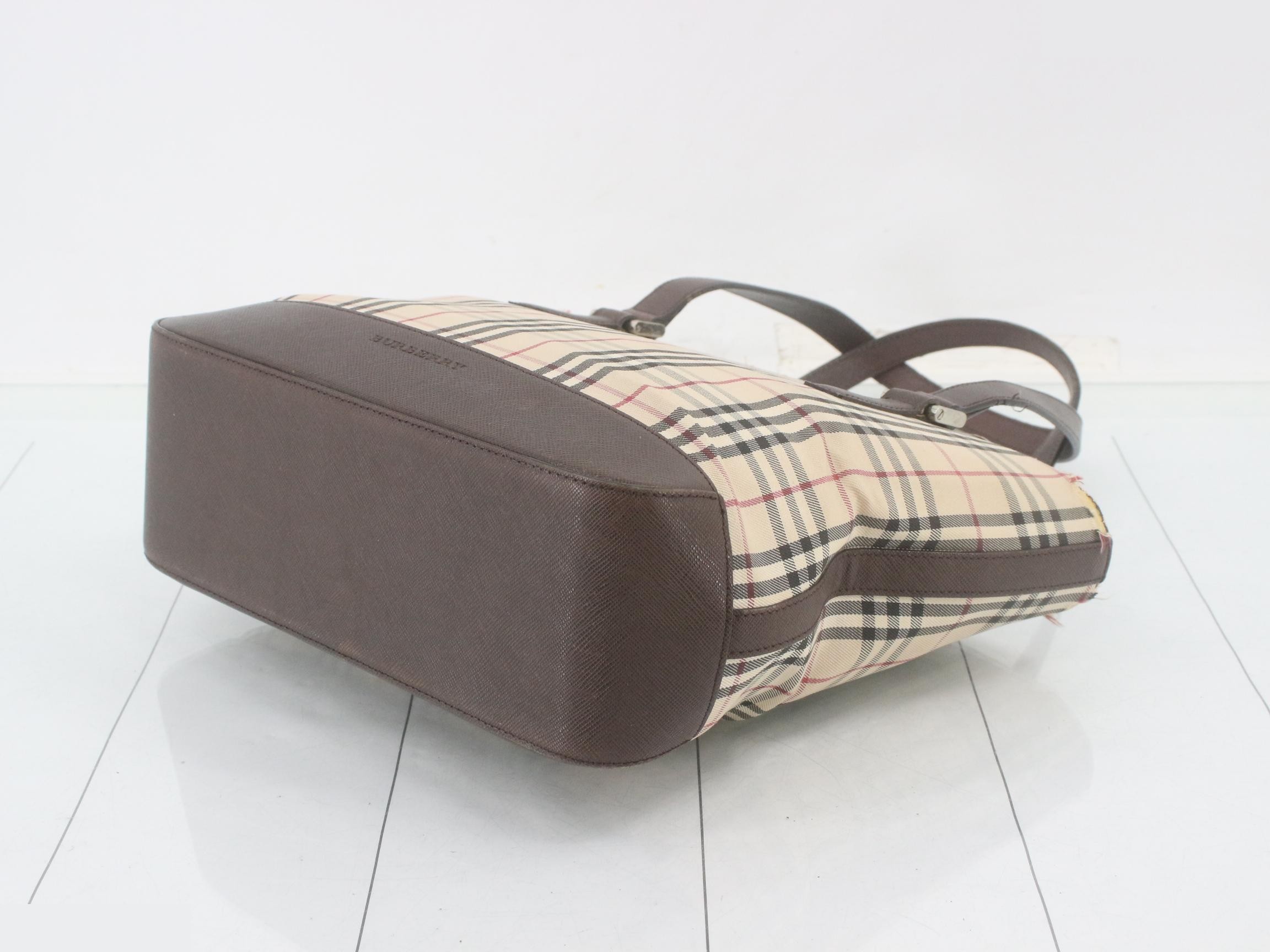 Burberrys Nova Check Nylon Shoulder Bag — view 6
