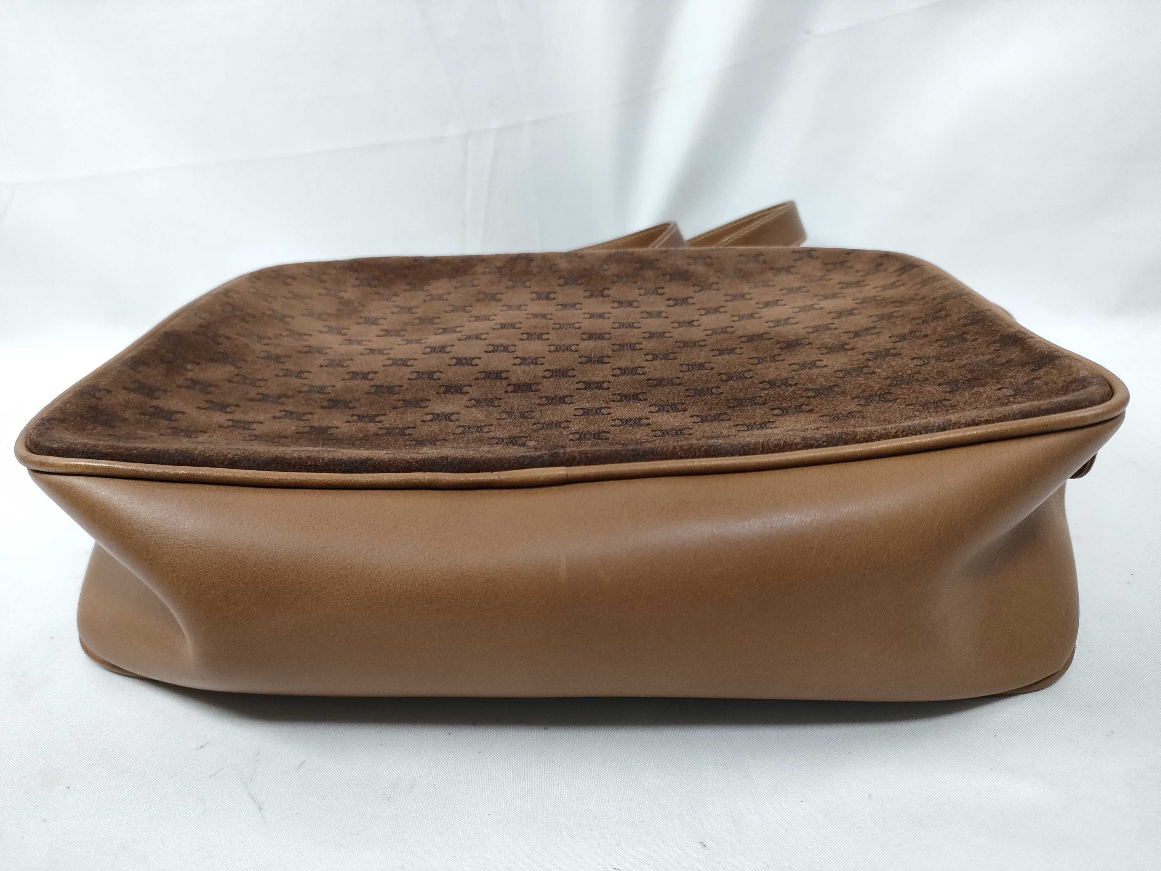 Brown Suede Vintage Shoulder Bag — view 3