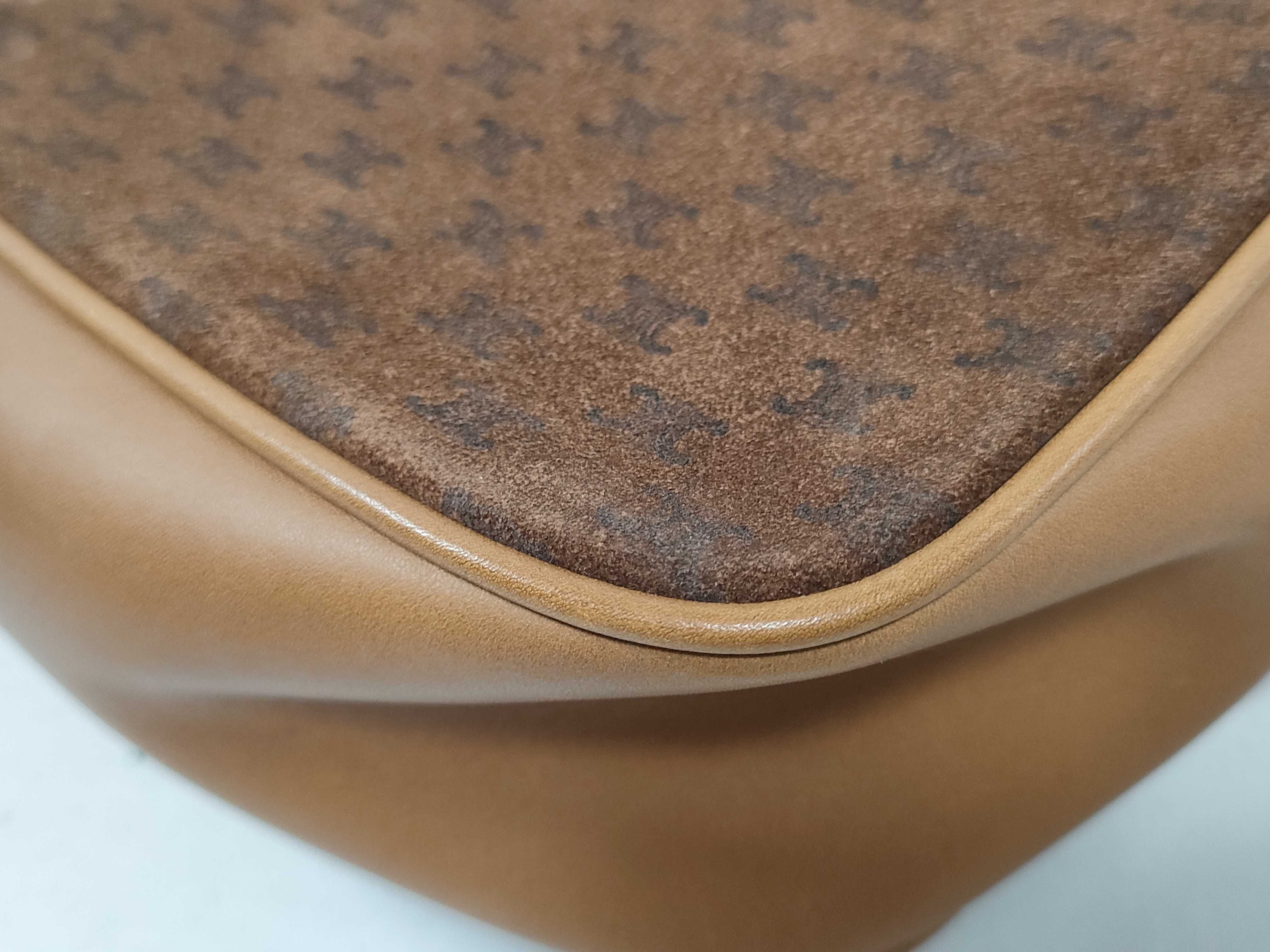 Brown Suede Vintage Shoulder Bag — view 4