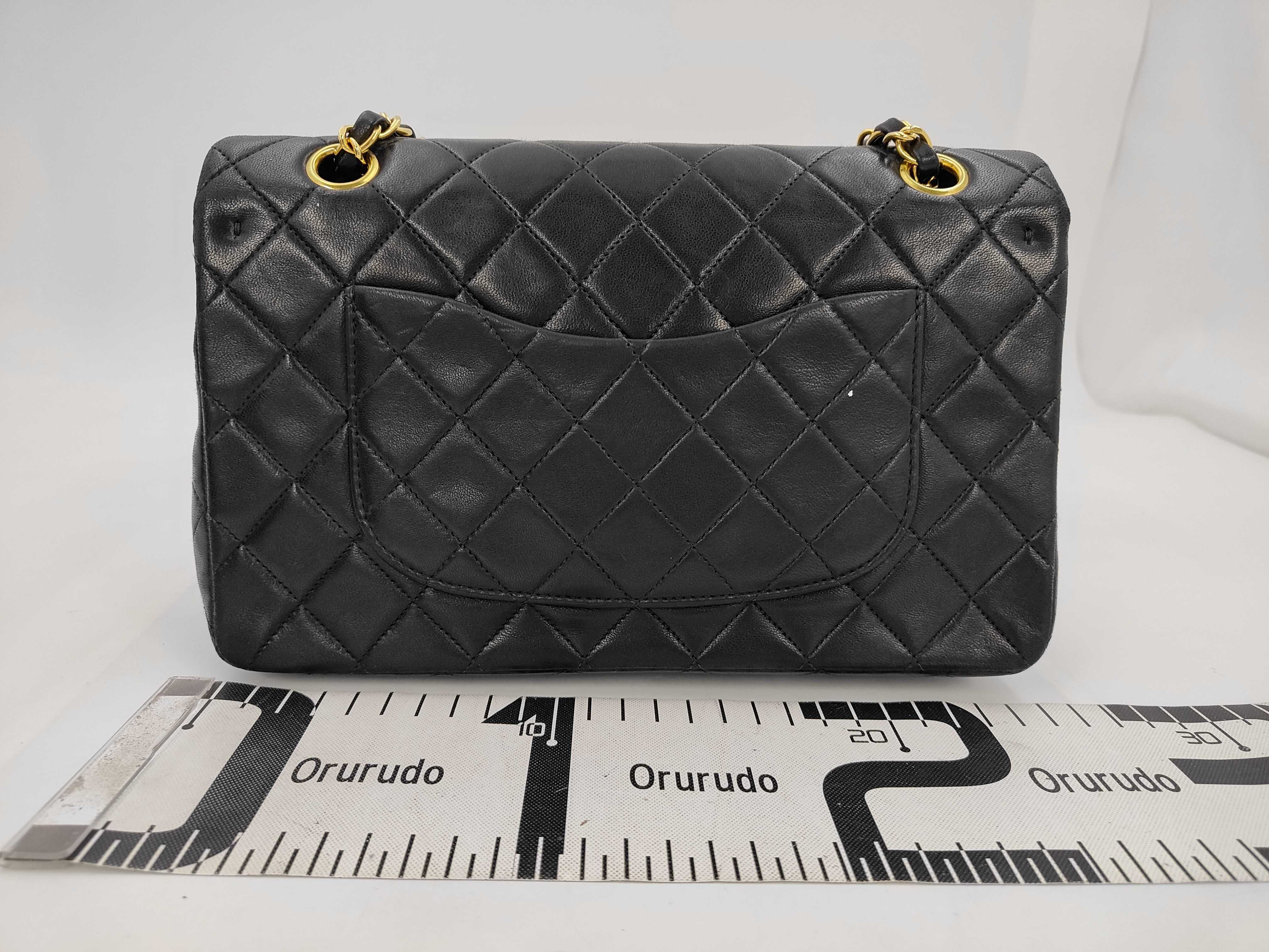 Lambskin Matelassé Double Flap Chain Shoulder Bag (with guarantee card) — view 2