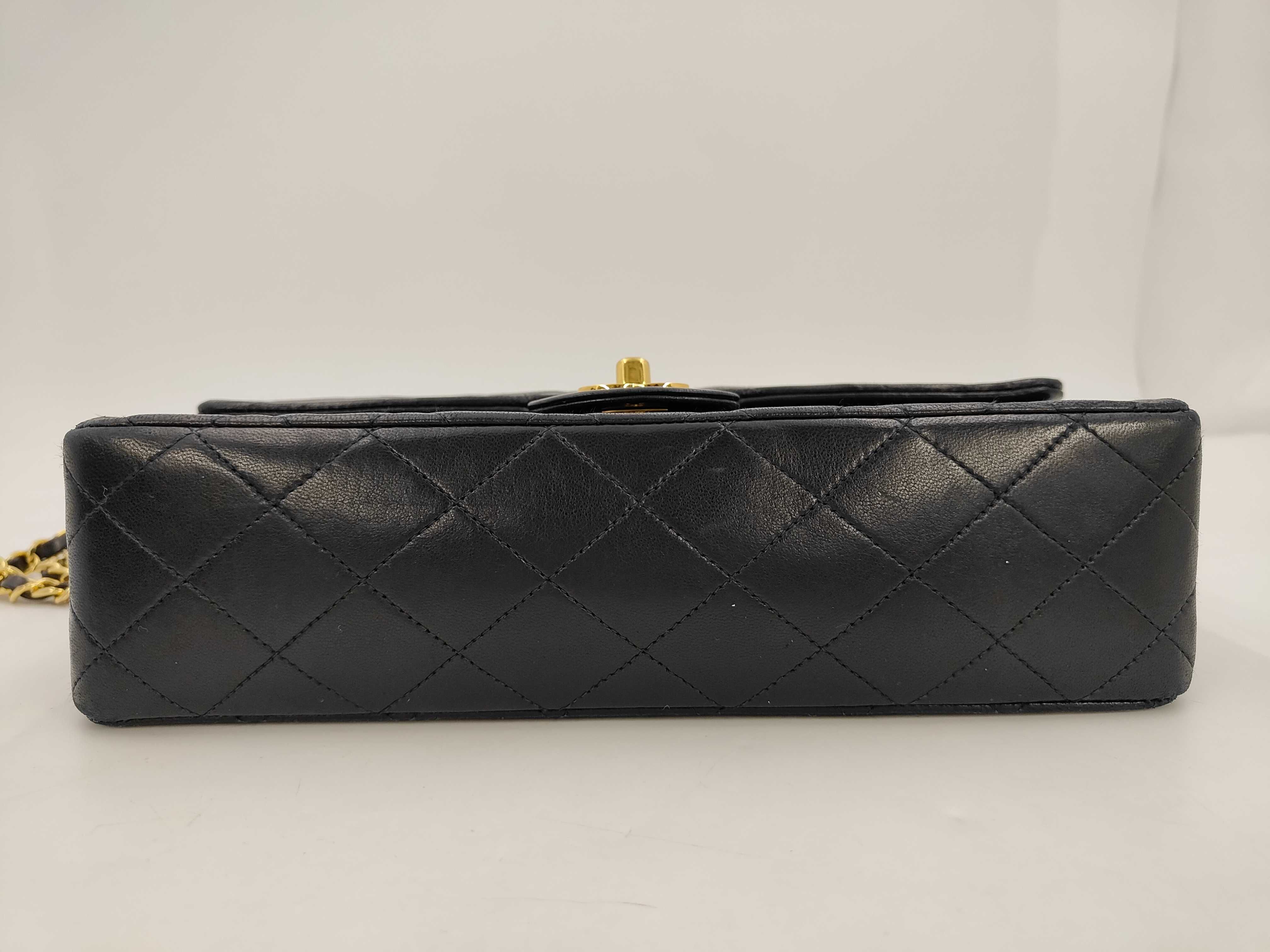 Lambskin Matelassé Double Flap Chain Shoulder Bag (with guarantee card) — view 6