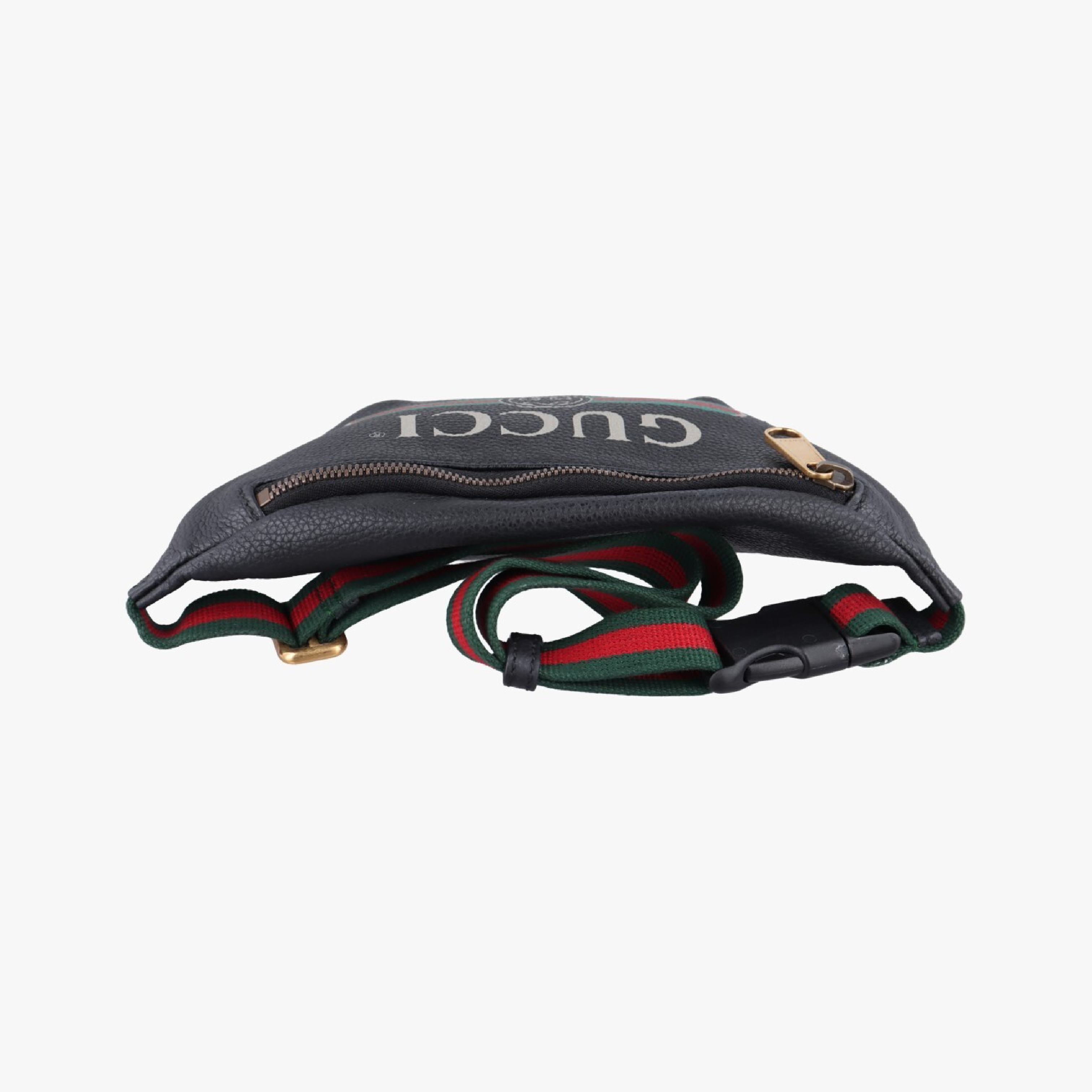 Print Black Leather Waist Bag 527792 A026059973 — view 5