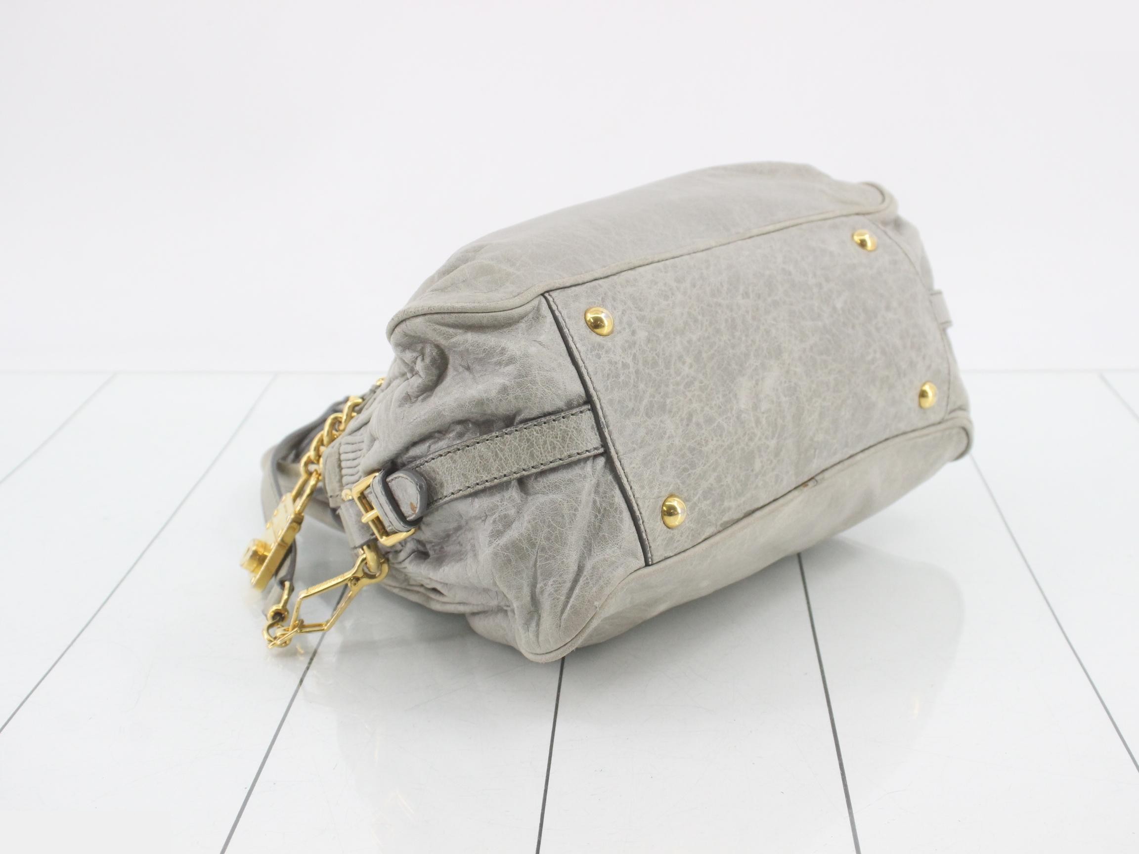 Other lines: Bags - 2-way bag with long strap, leather, gray — view 5