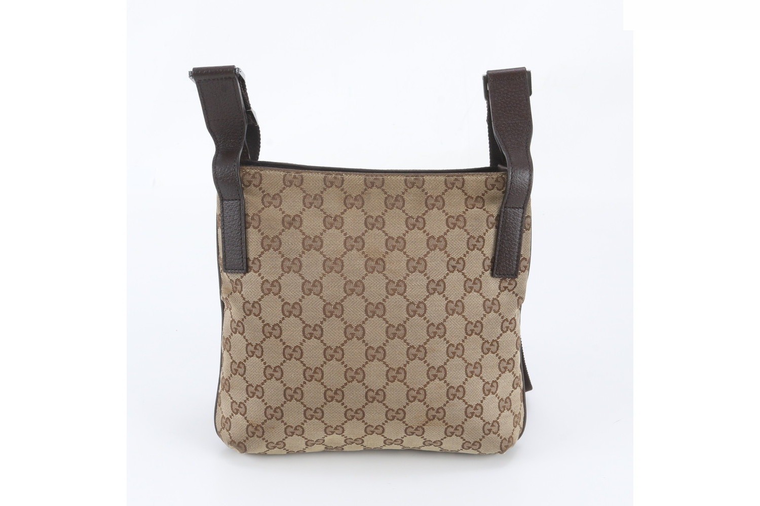 GG Canvas 122793 Leather Shoulder Bag — view 3