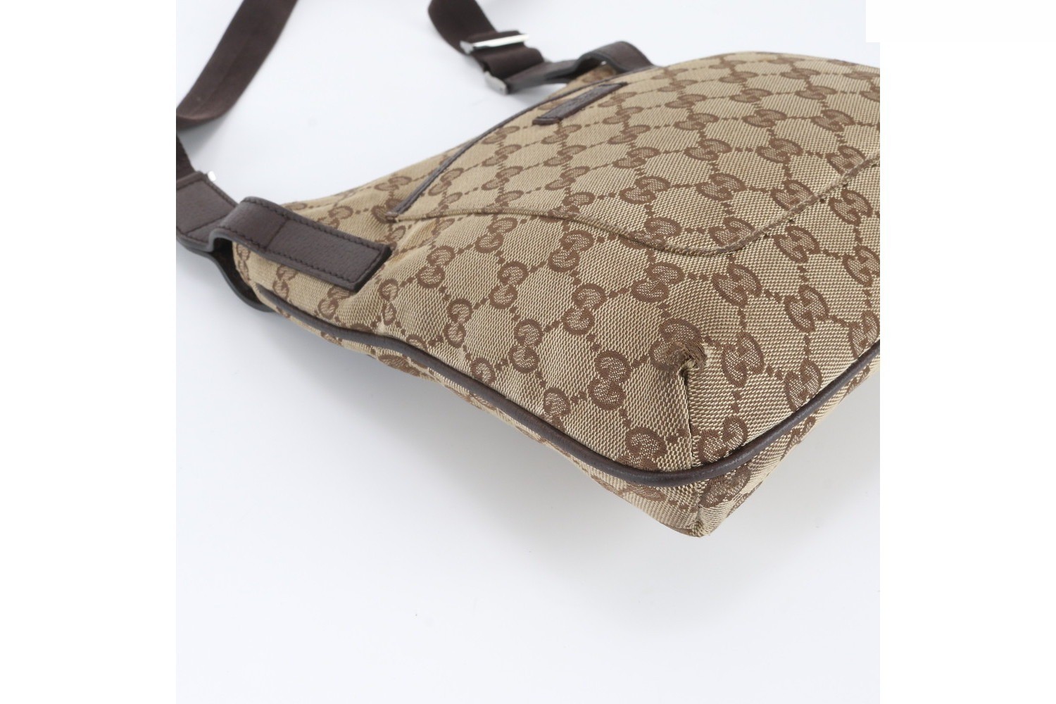 GG Canvas 122793 Leather Shoulder Bag — view 6