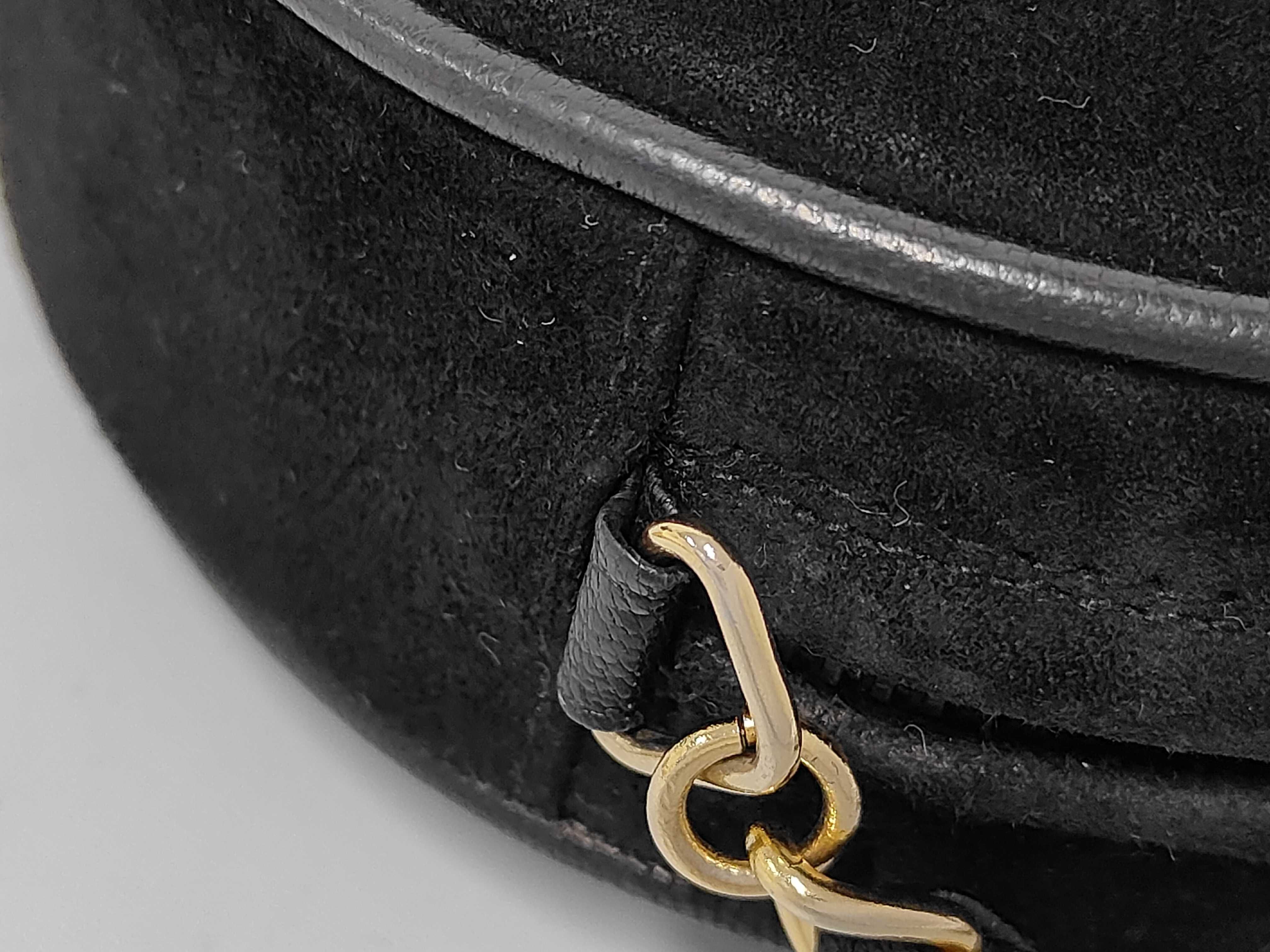 Coco Mark Fringe Chain Suede Shoulder Bag — view 5