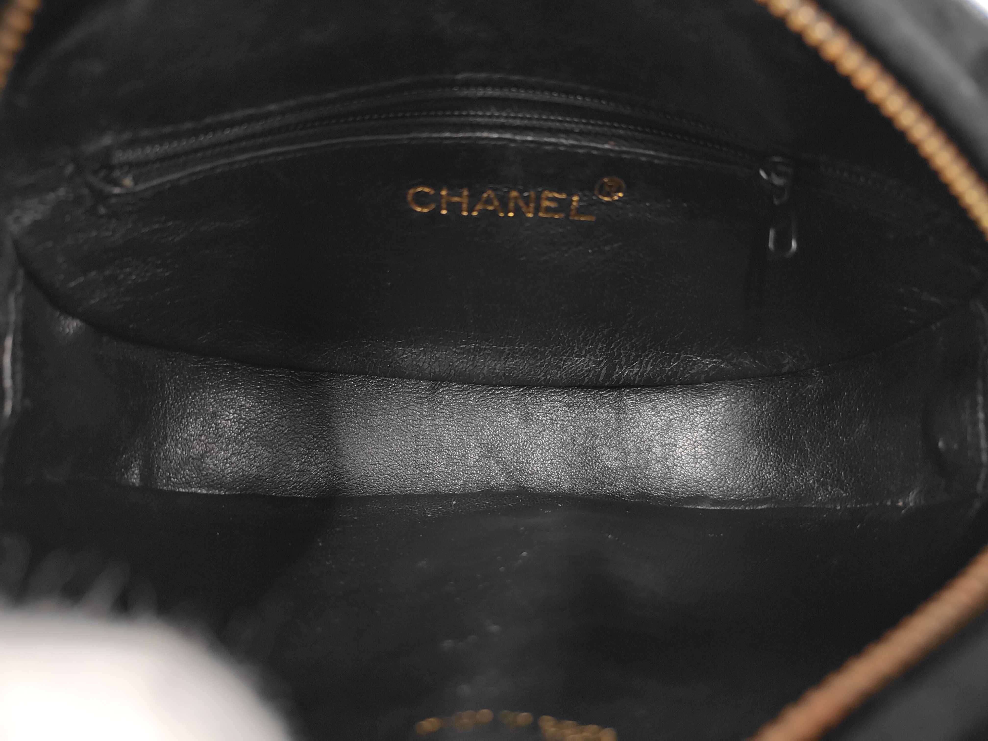Coco Mark Fringe Chain Suede Shoulder Bag — view 8