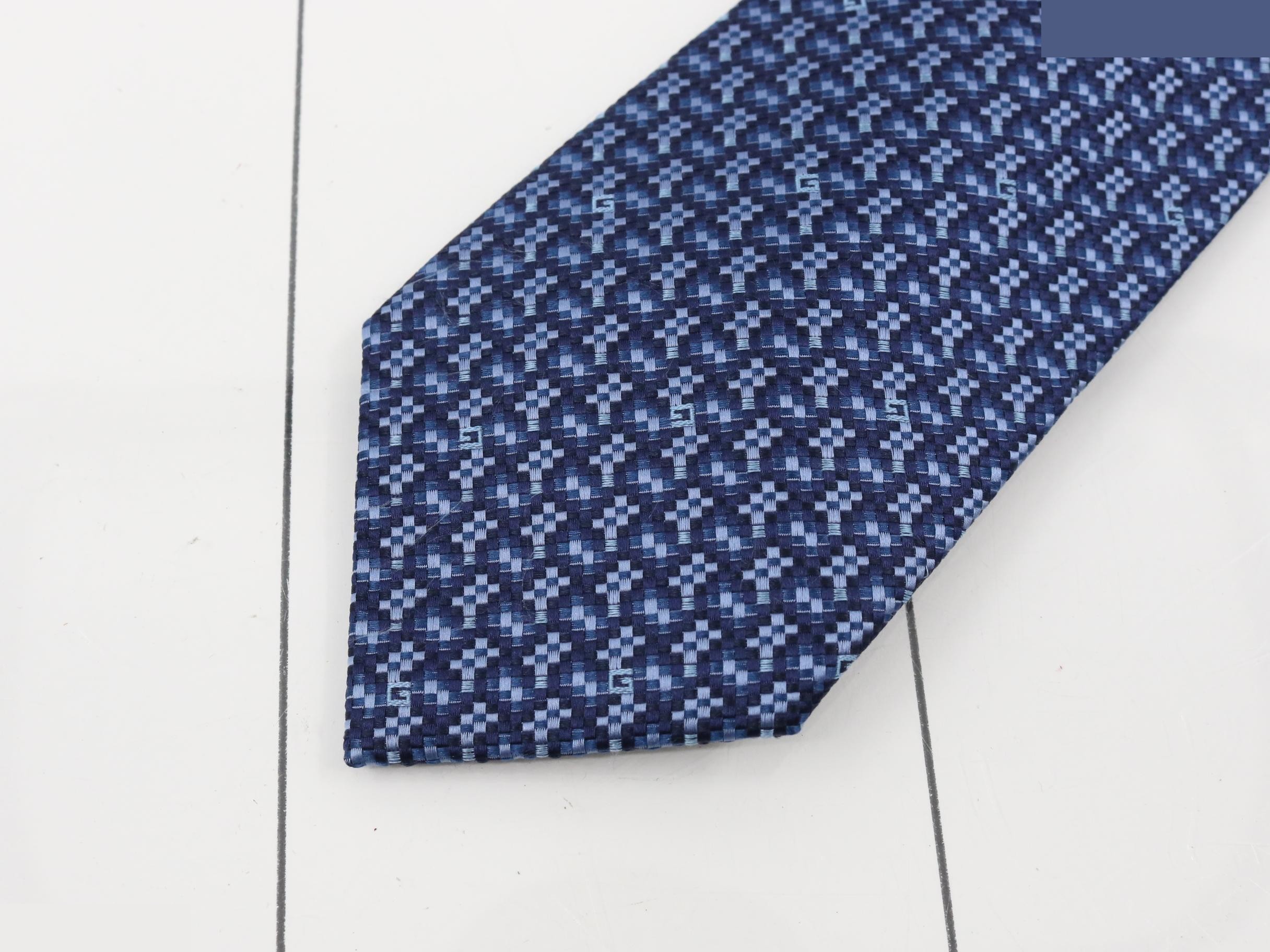 silk tie, blue — view 3