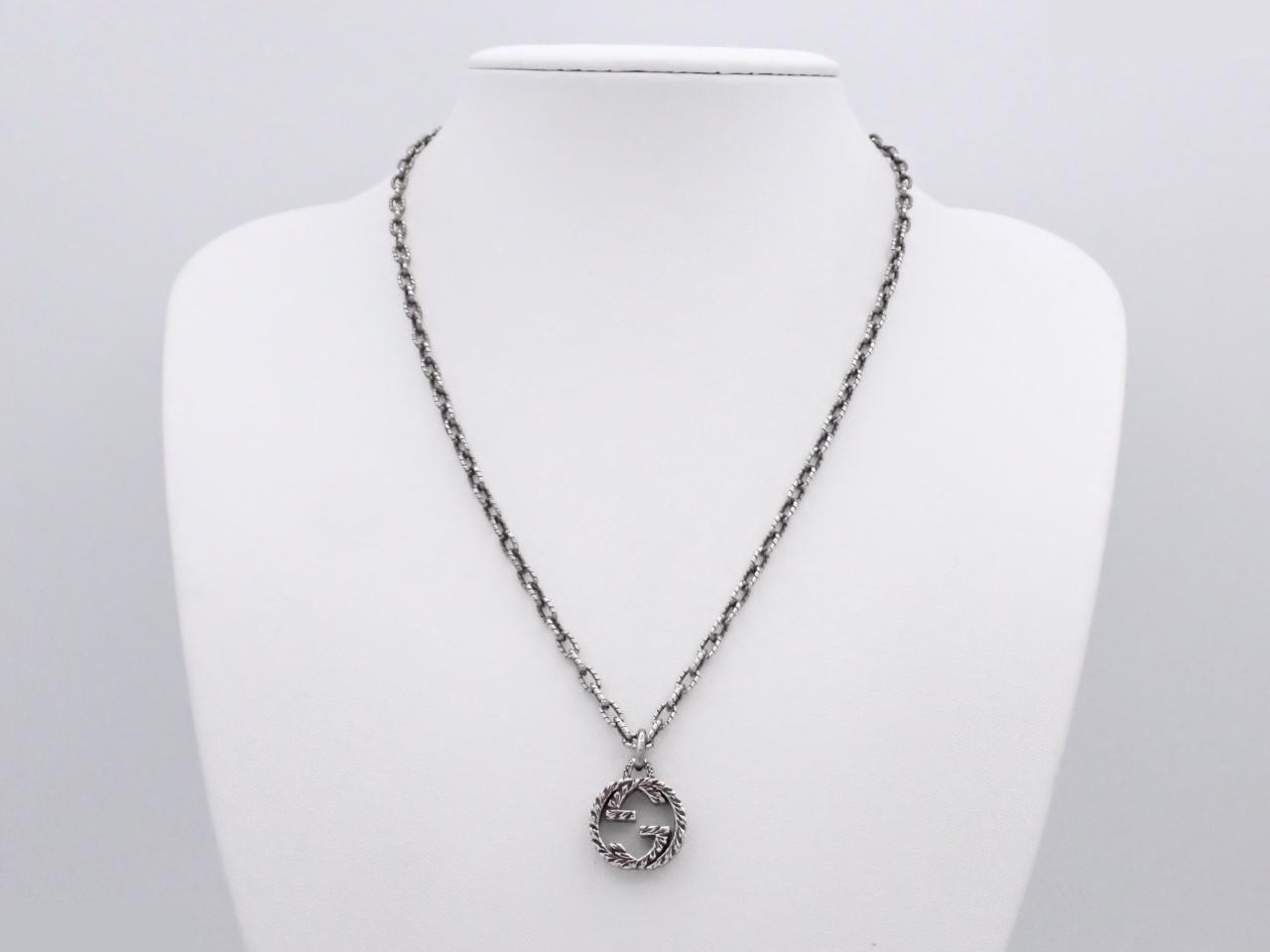 Interlocking Arabesque Necklace, Sterling Silver 925 / 17.6g — view 3
