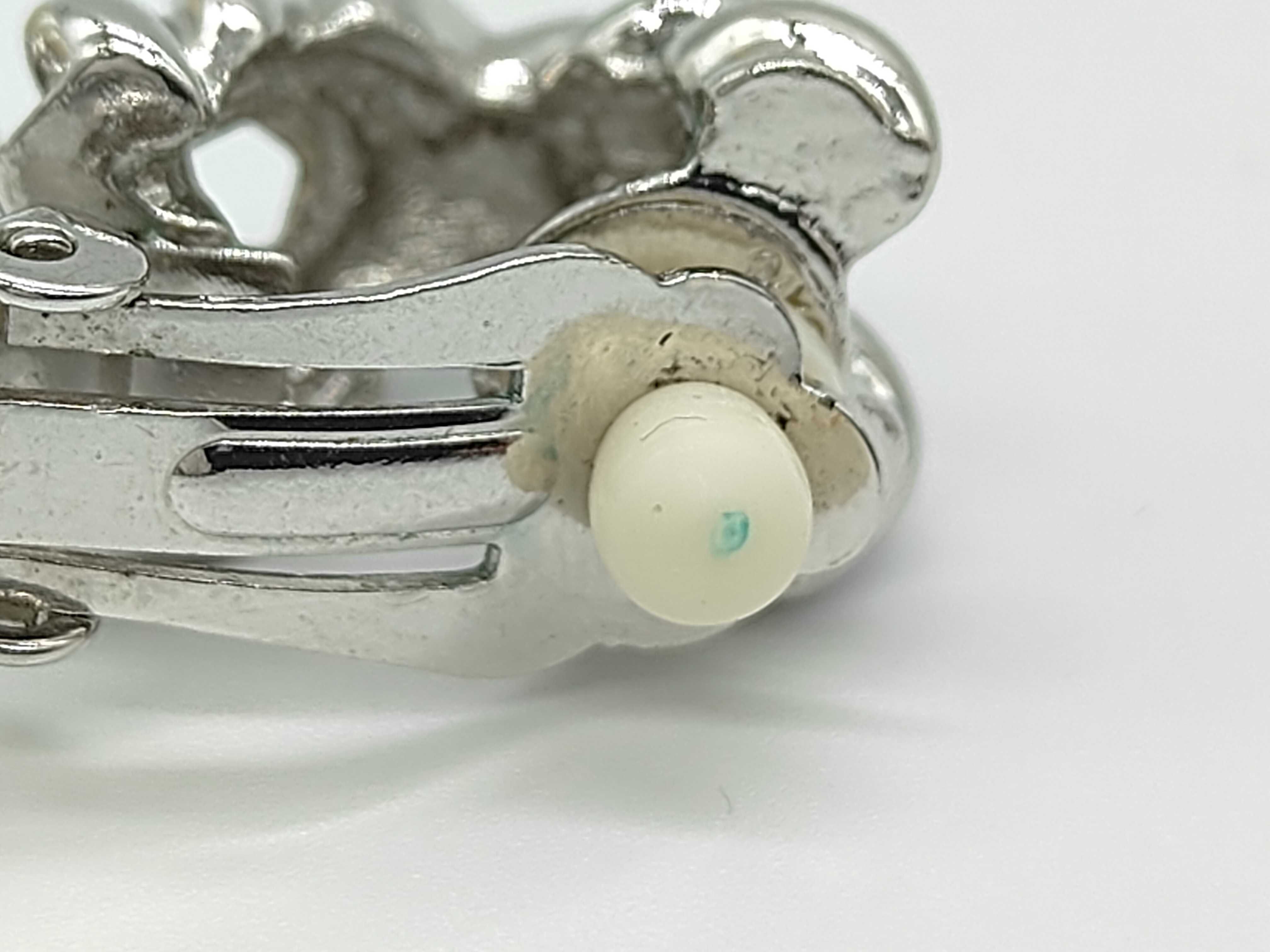 Pearl Vintage Twist Silver Earrings — view 7