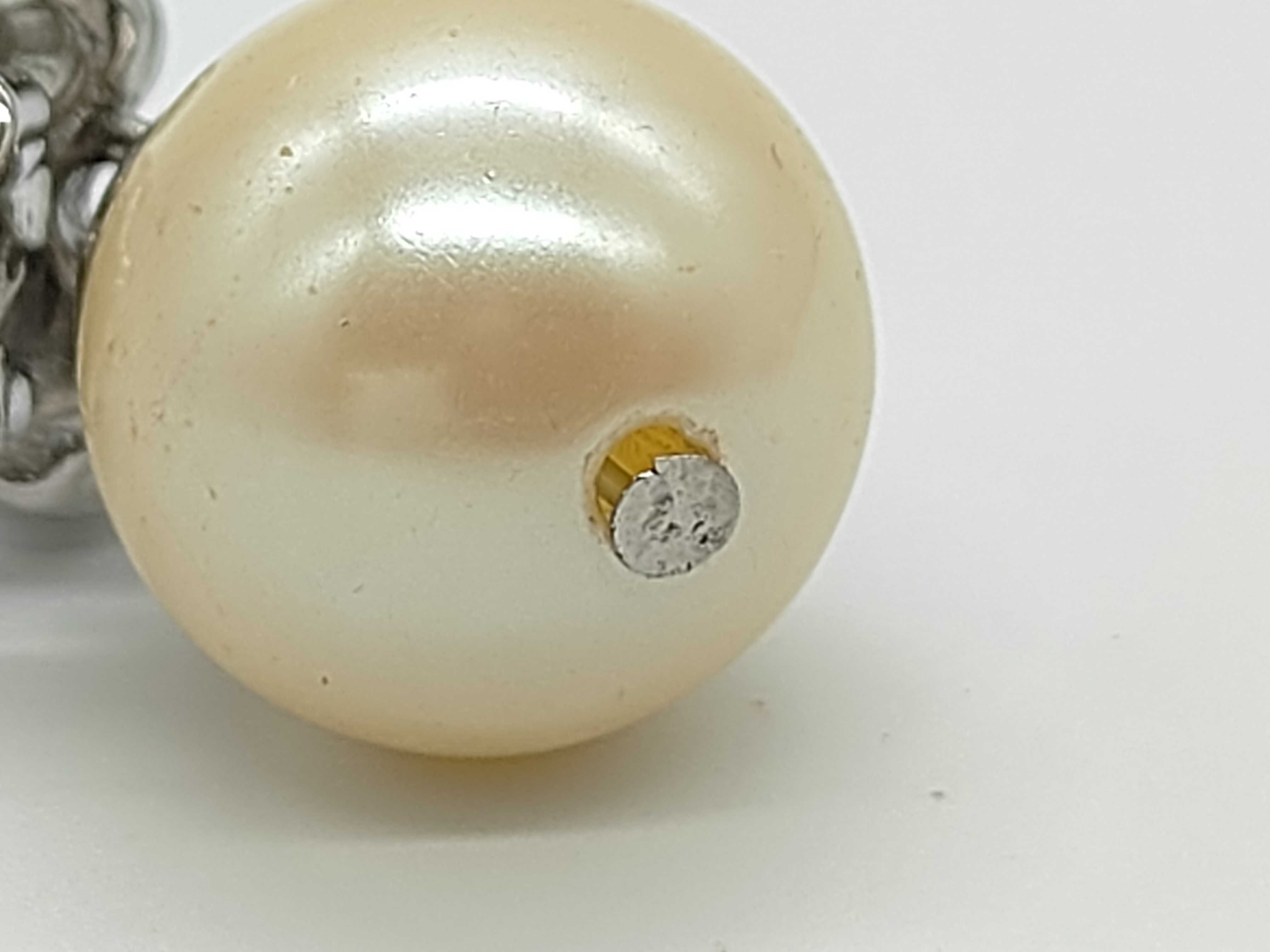 Pearl Vintage Twist Silver Earrings — view 8