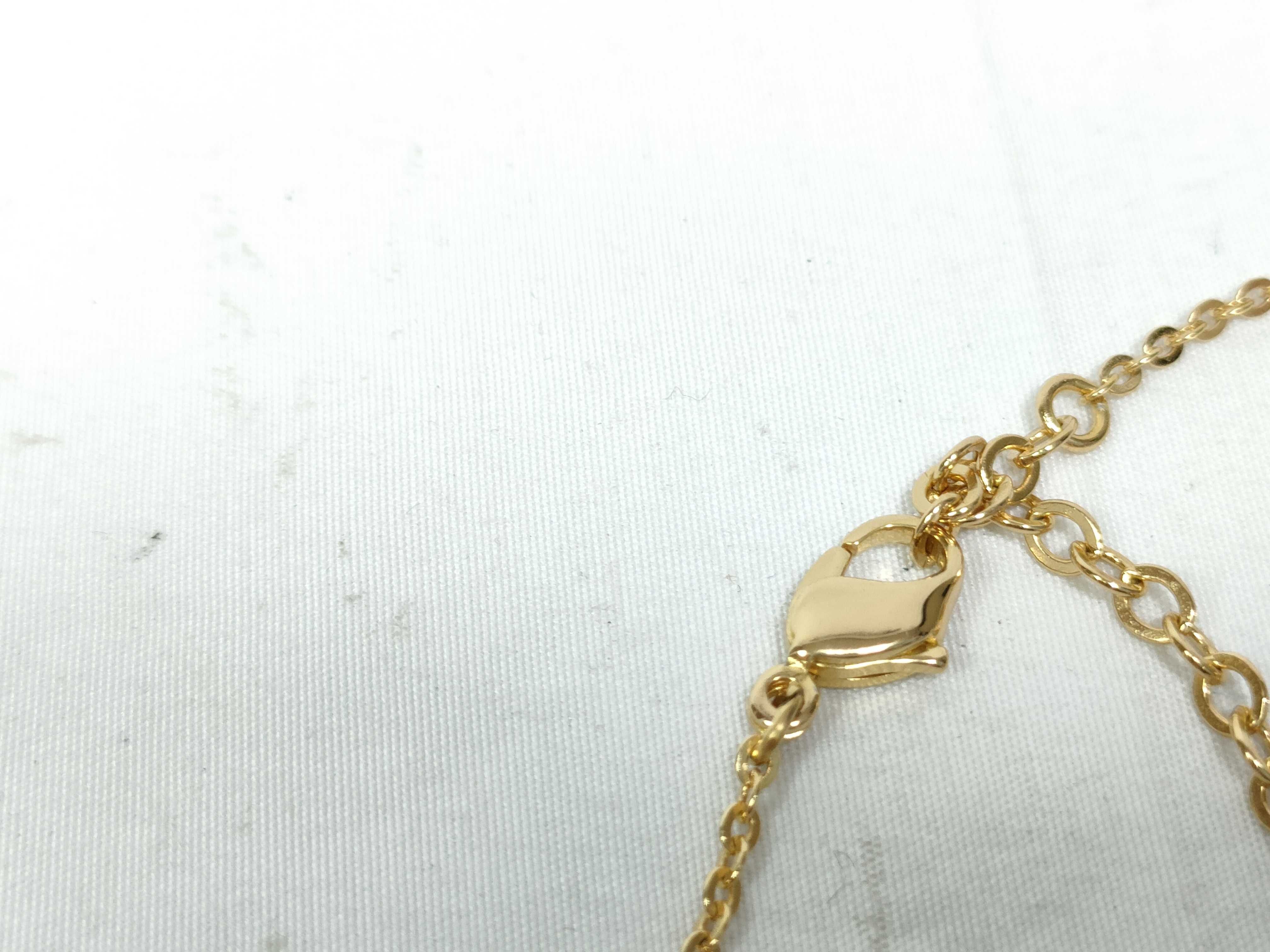 Necklace Logo Rhinestone Heart Necklace — view 4