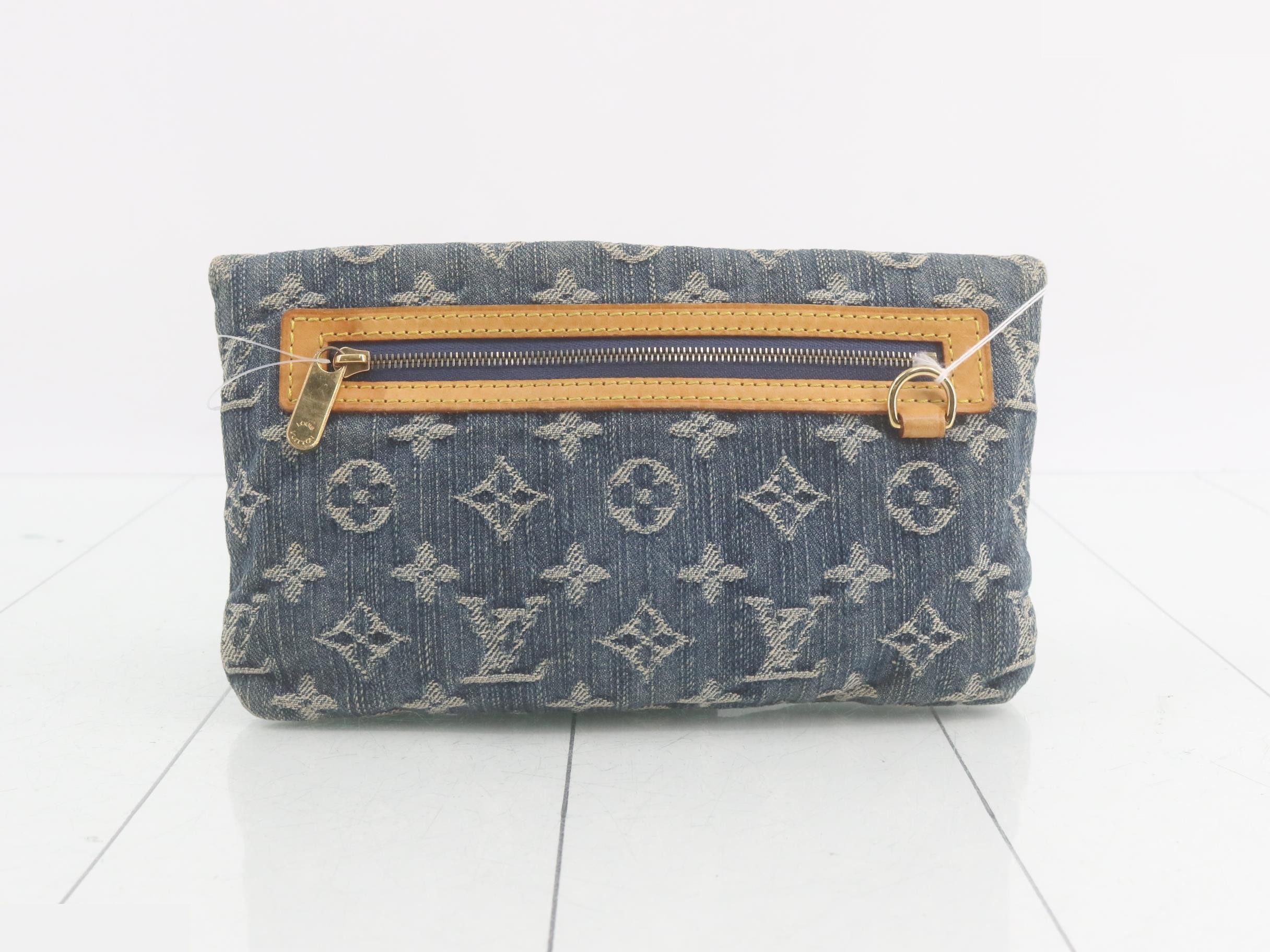 Monogram Denim Pochette Plat Second Bag — view 2