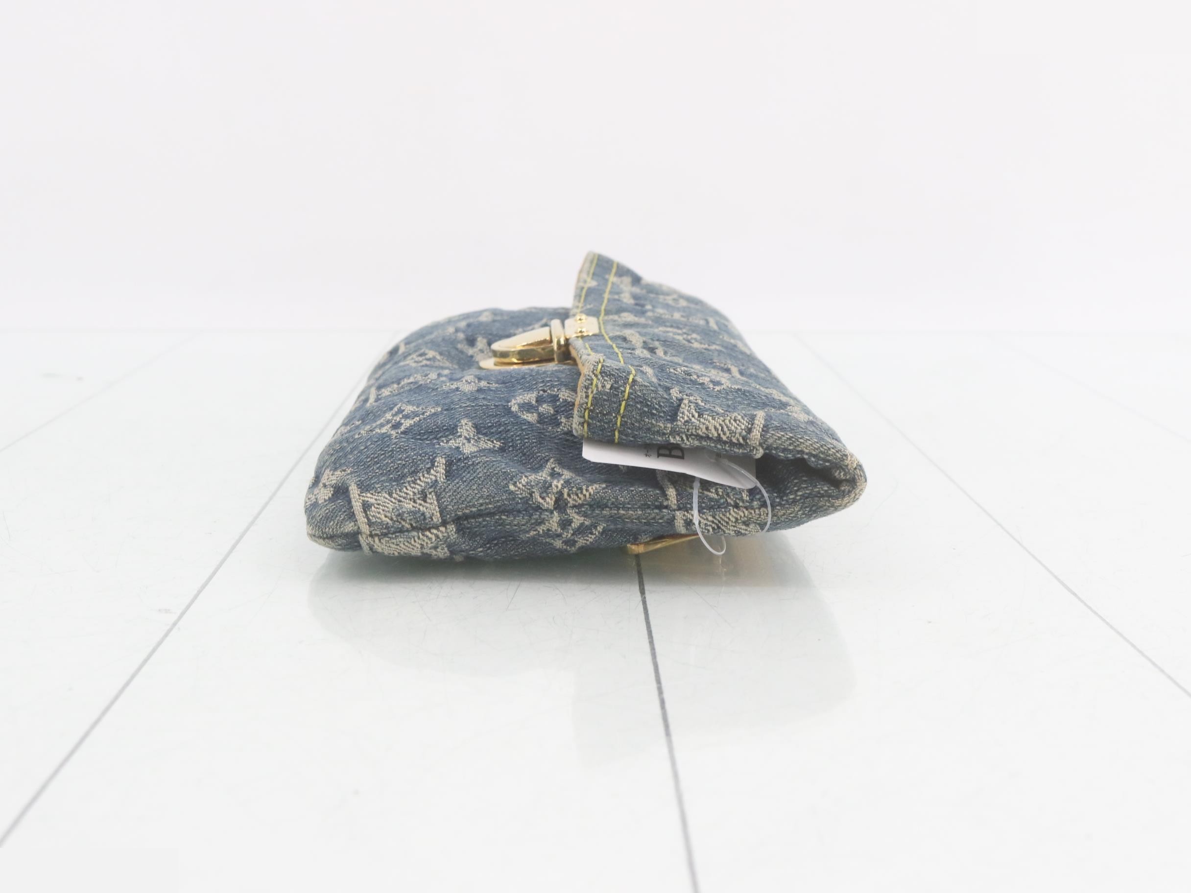 Monogram Denim Pochette Plat Second Bag — view 3