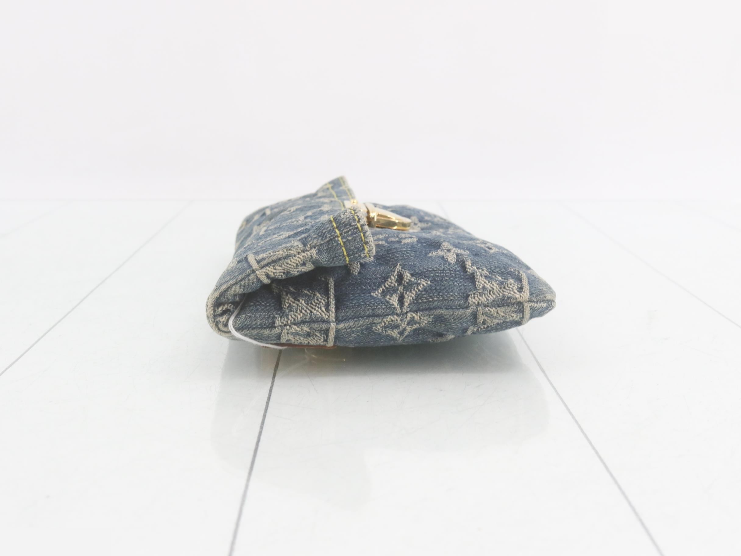 Monogram Denim Pochette Plat Second Bag — view 4