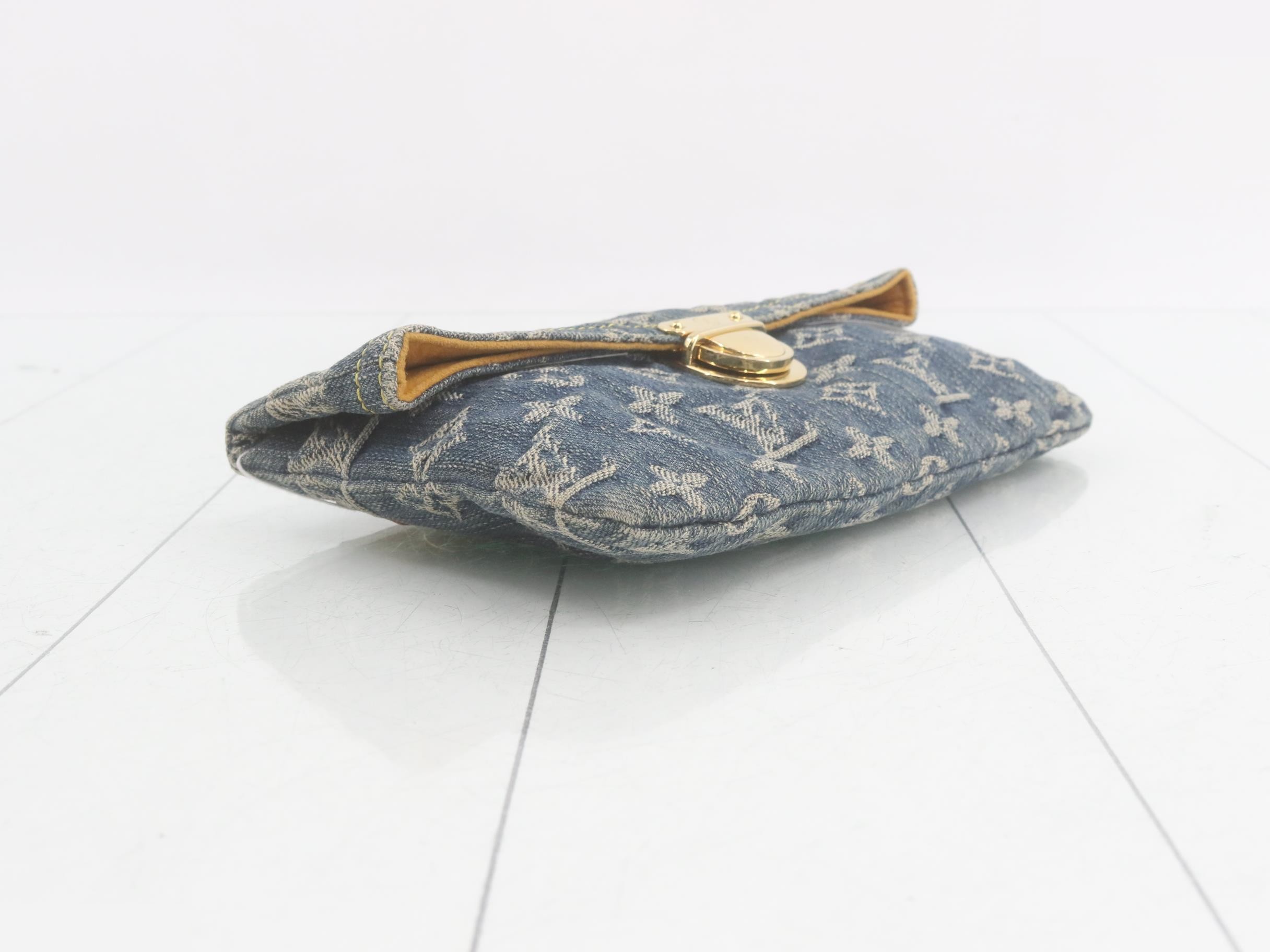 Monogram Denim Pochette Plat Second Bag — view 5