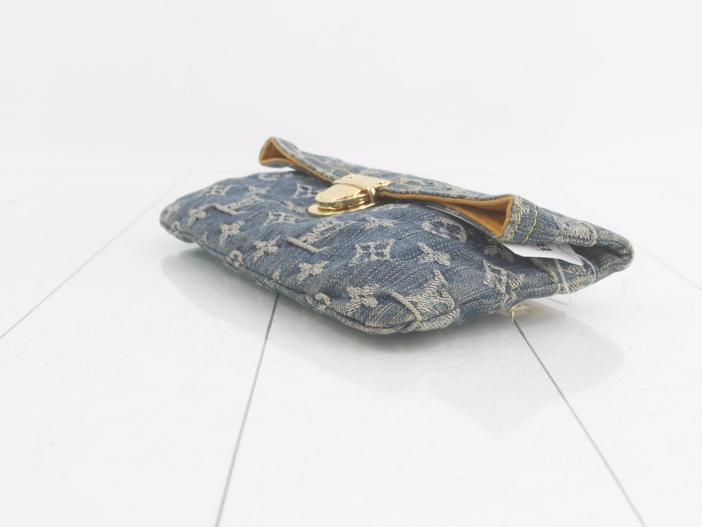 Monogram Denim Pochette Plat Second Bag — view 6