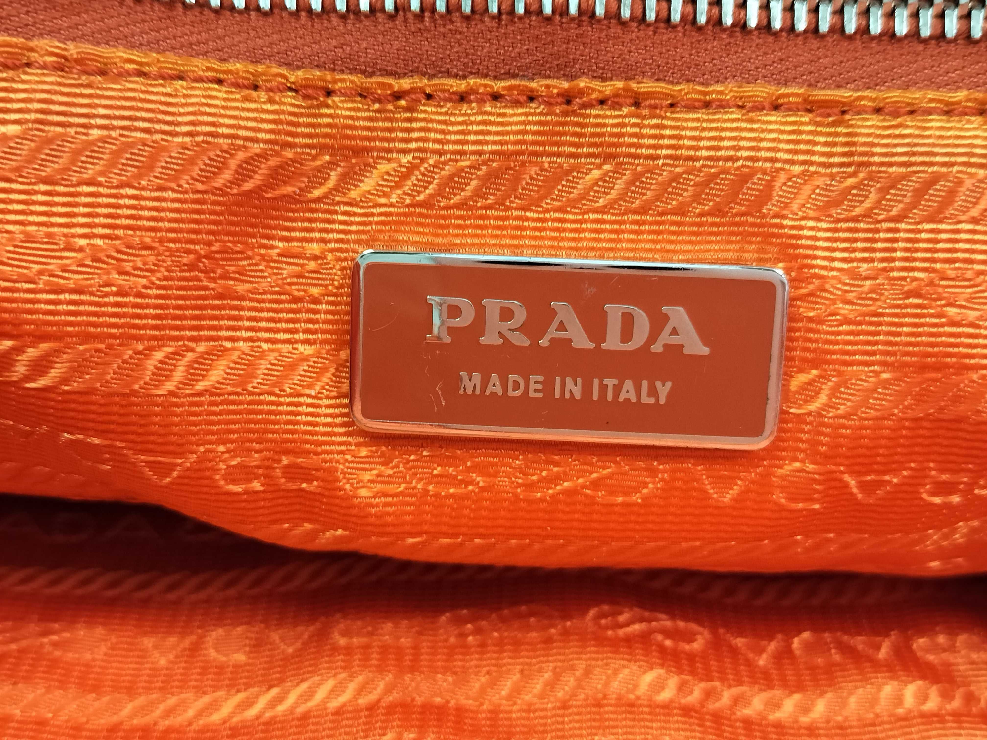Nylon Prada Saffiano Tote Bag Nylon Triangle Logo Handbag — view 9