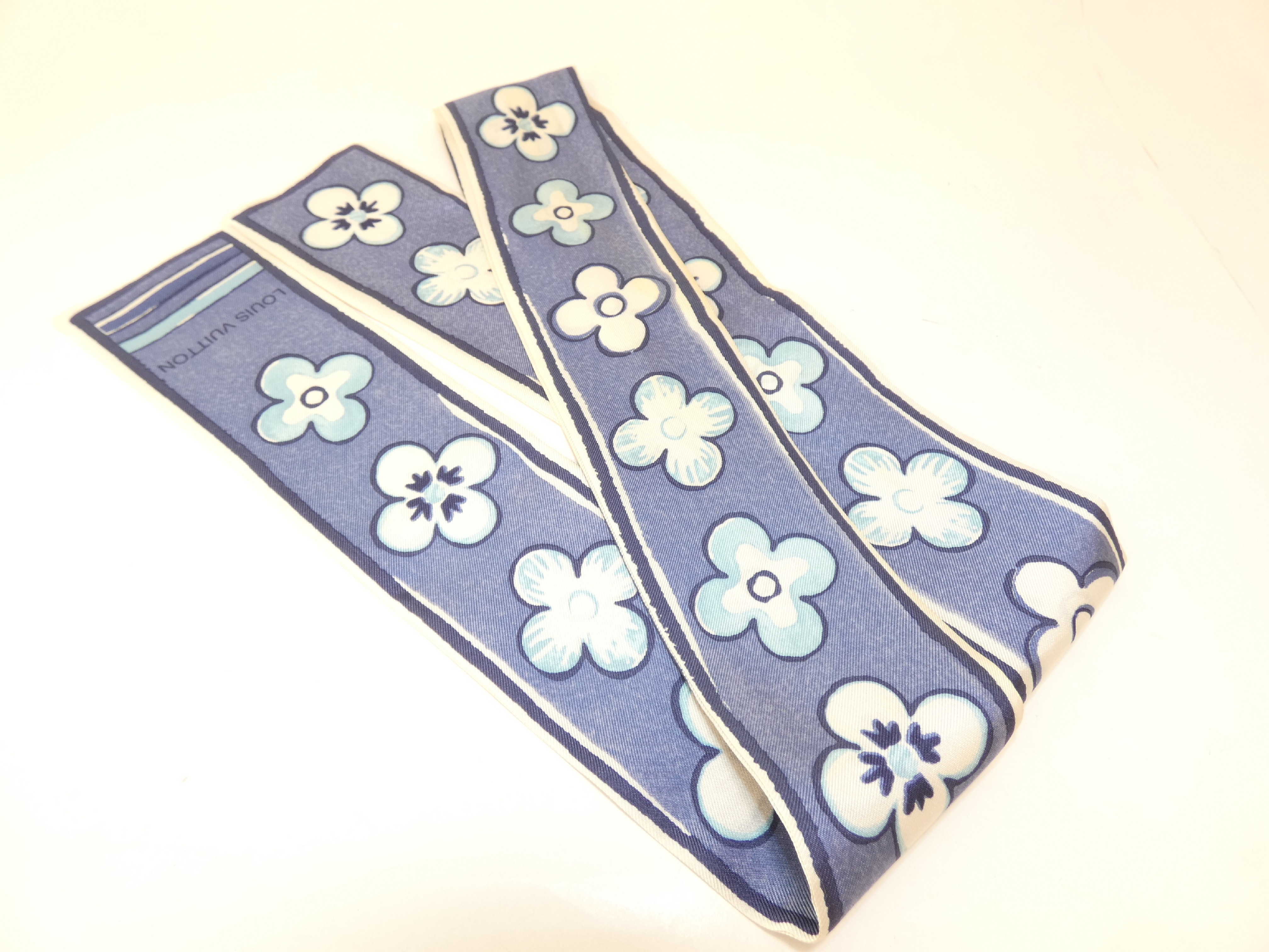 Twilly, Navy x White Flower, Other Accessories — view 2