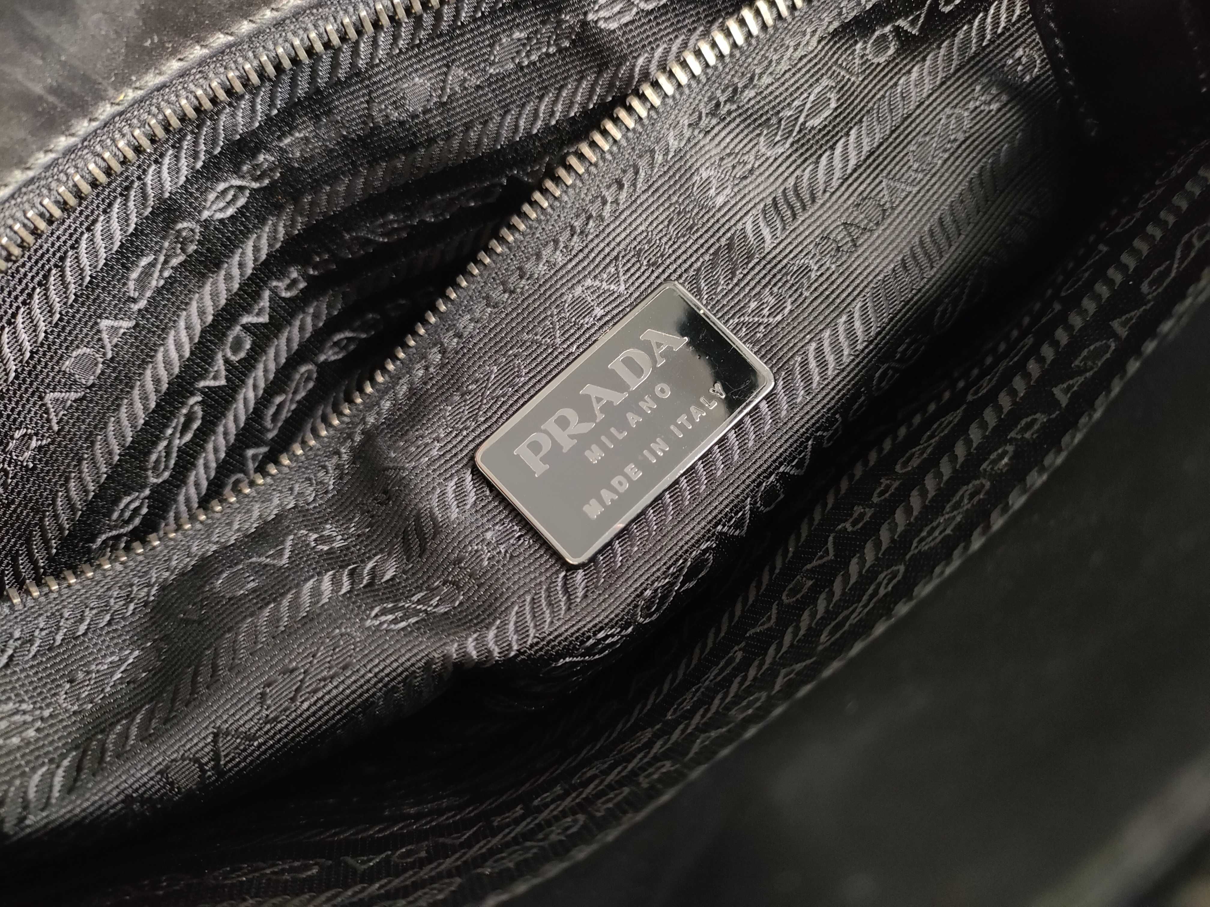 tote bag black leather tote bag — view 12