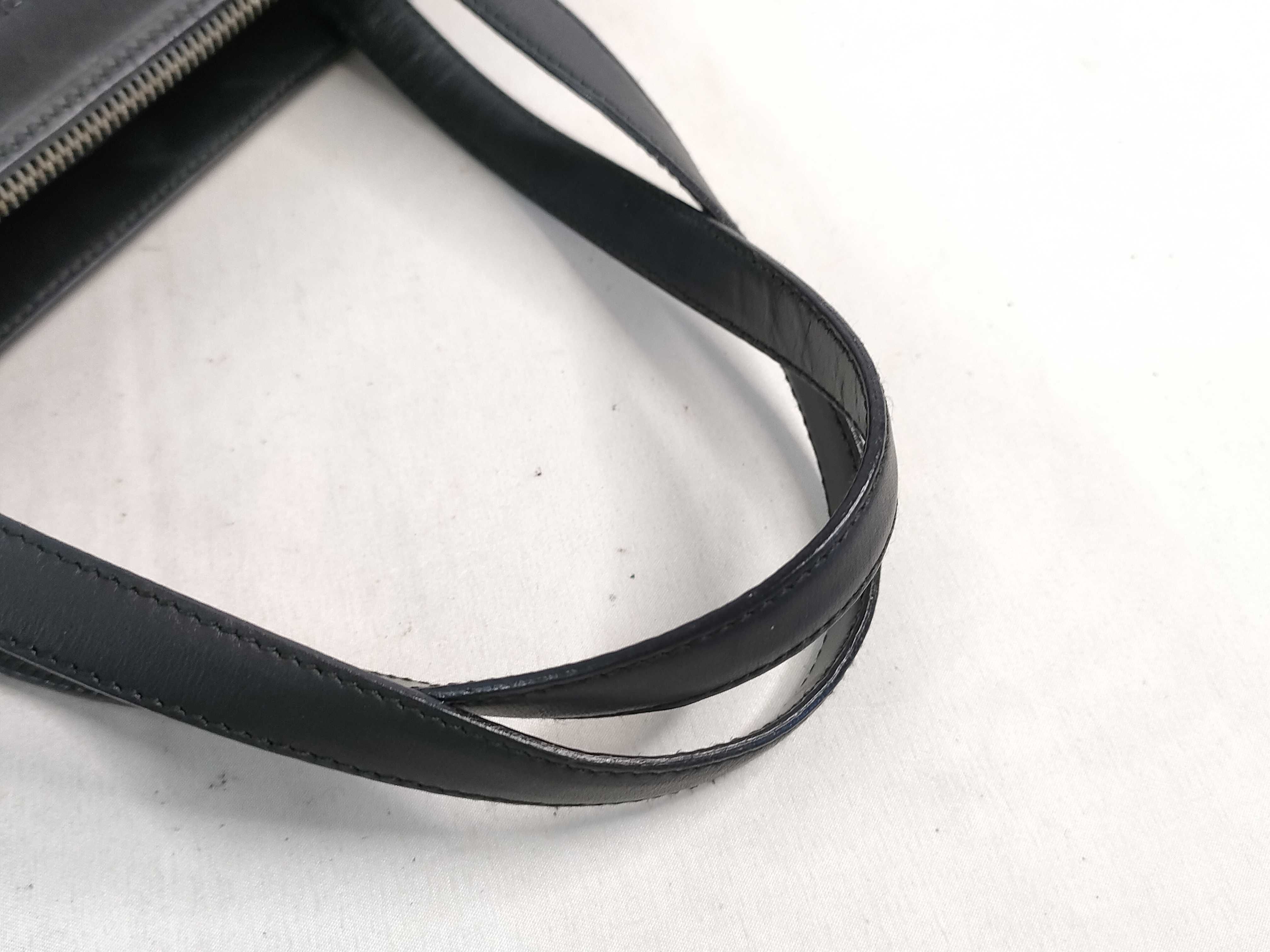 tote bag black leather tote bag — view 4