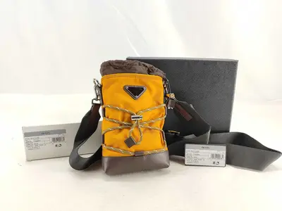 Nylon Prada Shoulder Bag Nylon Orange Shoulder Bag