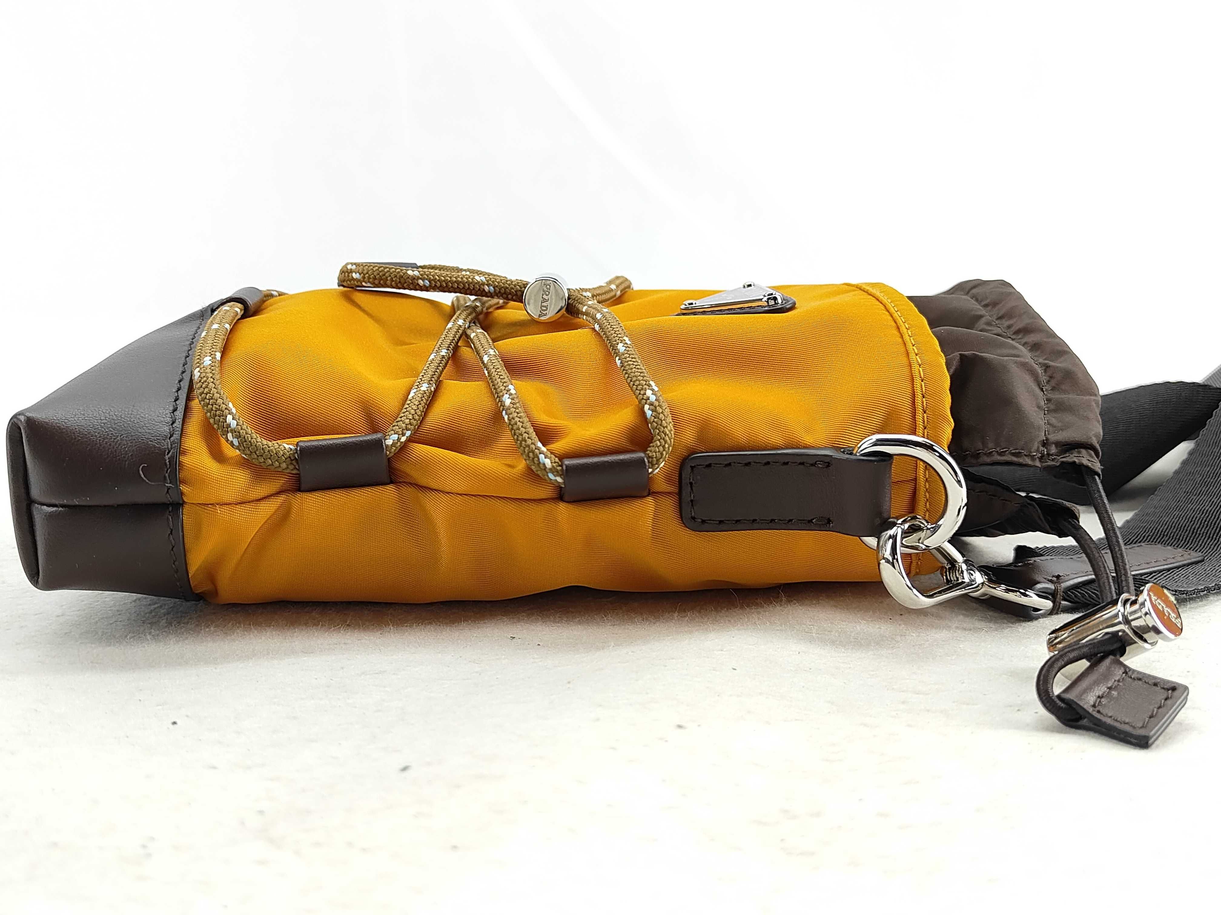 Nylon Prada Shoulder Bag Nylon Orange Shoulder Bag — view 7