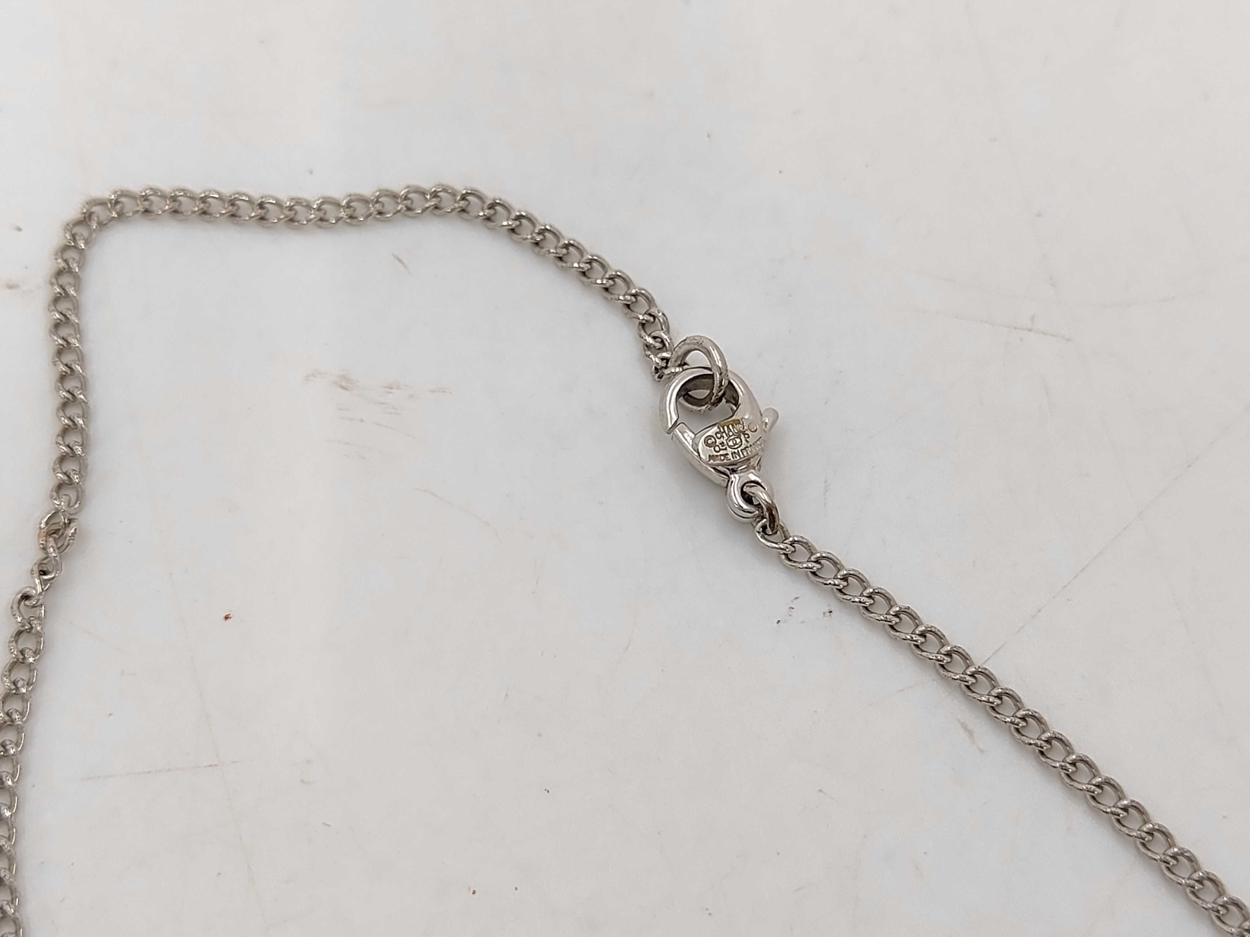 Perforated Logo Necklace — view 3