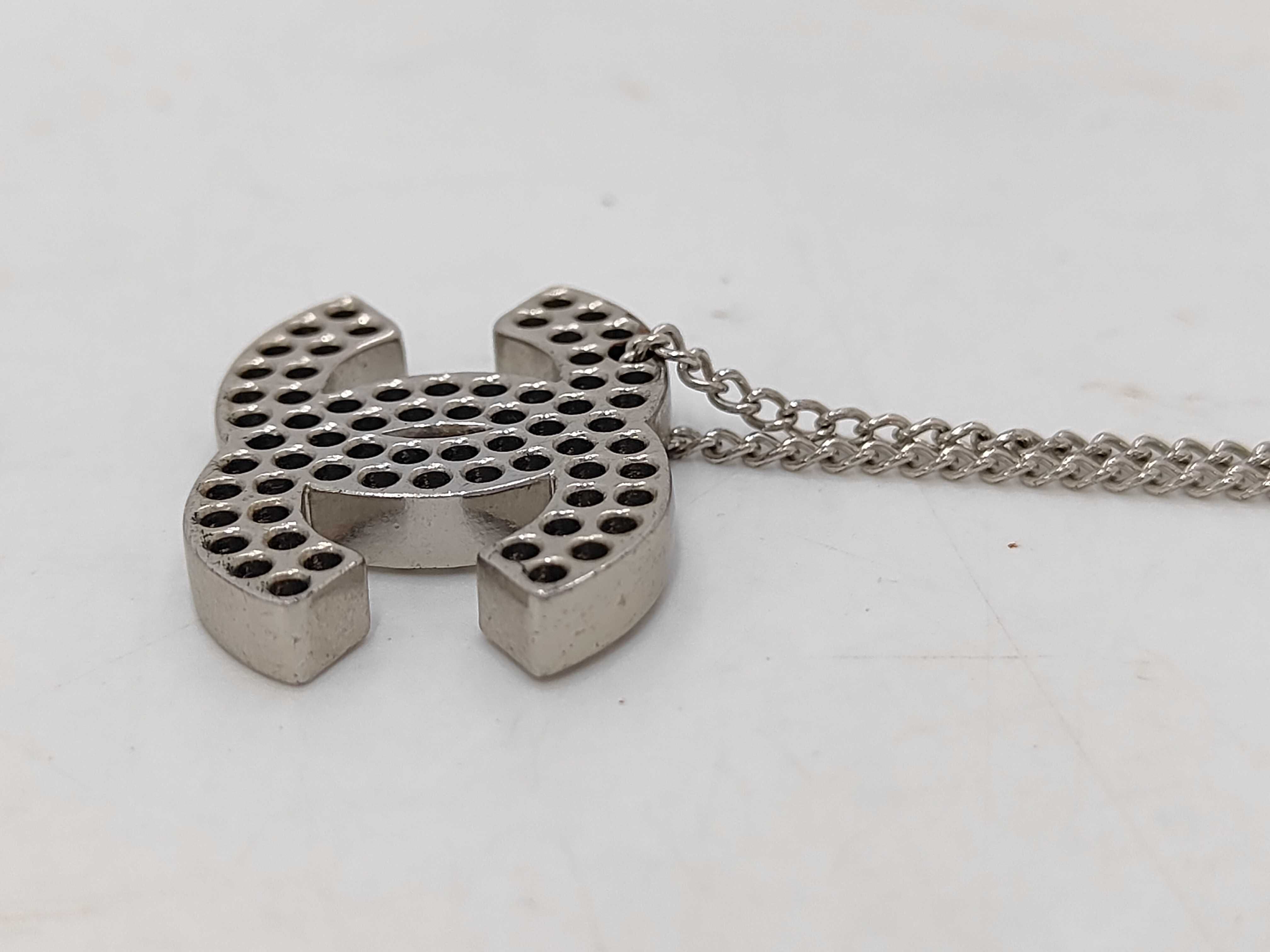 Perforated Logo Necklace — view 5