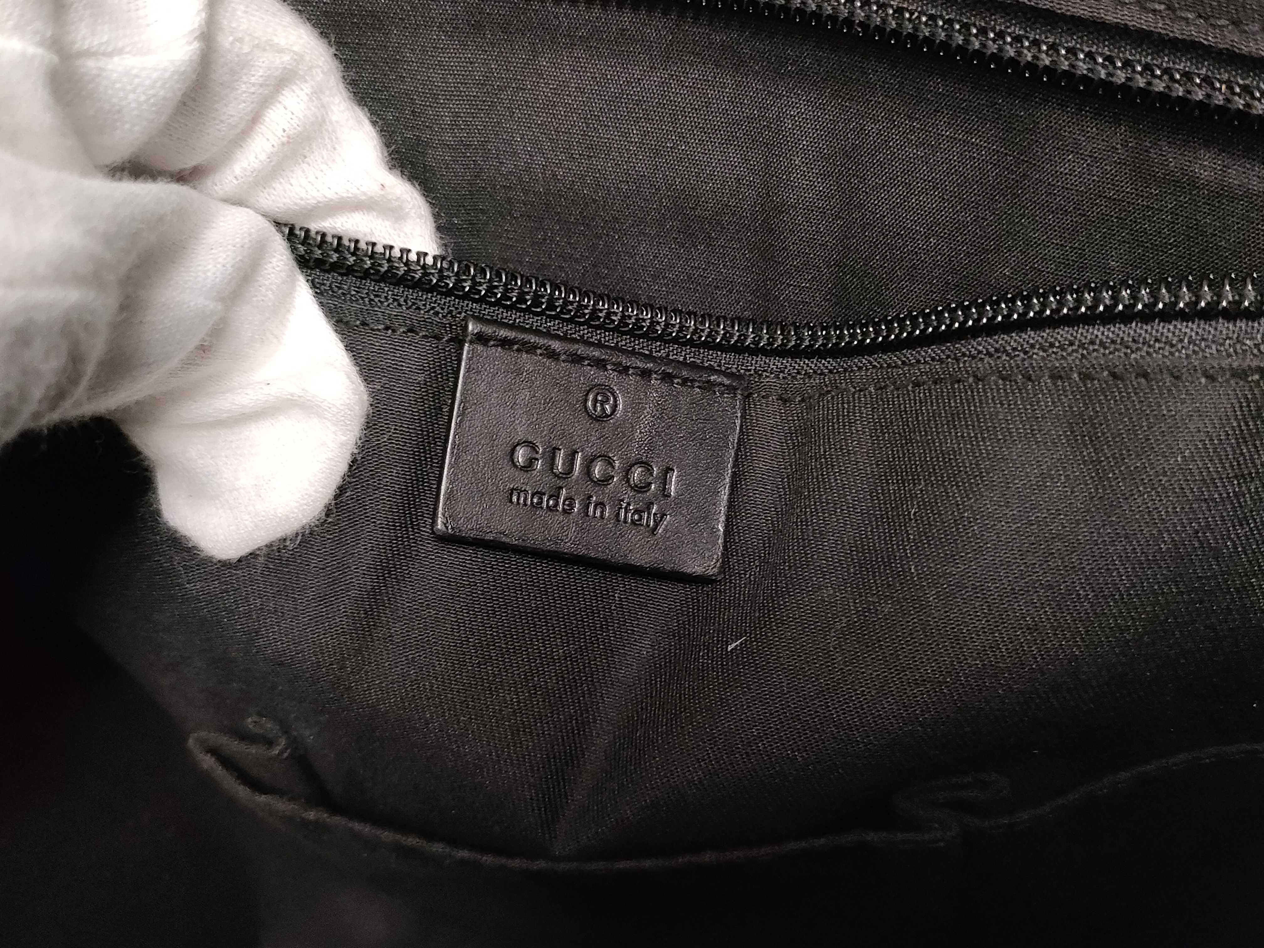Diamante Leather Business Bag Shoulder Bag Black Serial Number — view 10