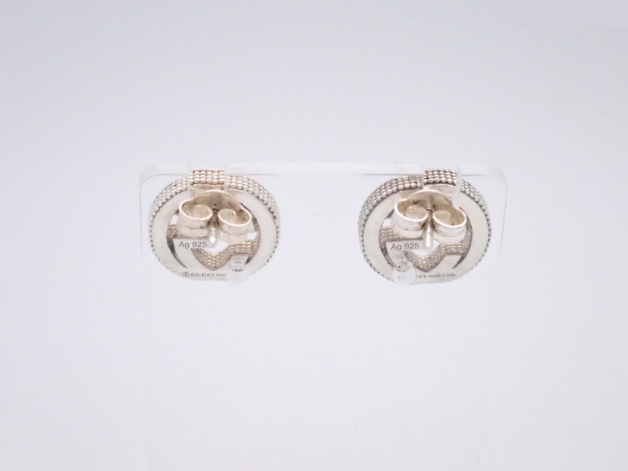 Interlocking Earrings, Silver, Ag925/5.4g — view 2