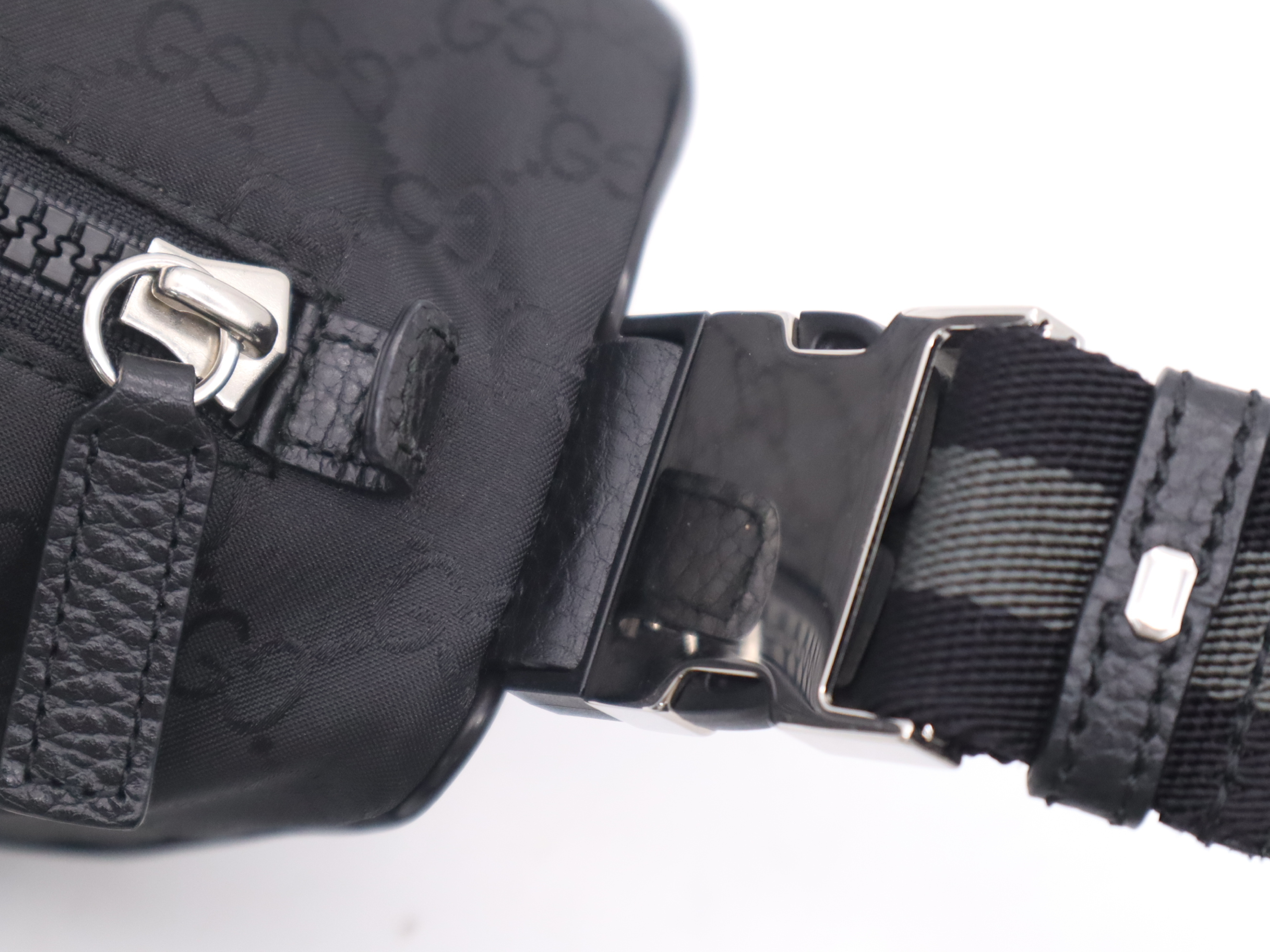 449182GG Nylon Body Bag, Black, Waist Bag — view 8