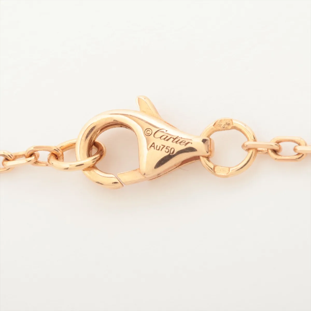 Trinity Diamond Necklace 750 (Yellow Gold x Pink Gold x White Gold) 9.1g BEQ204 — view 4