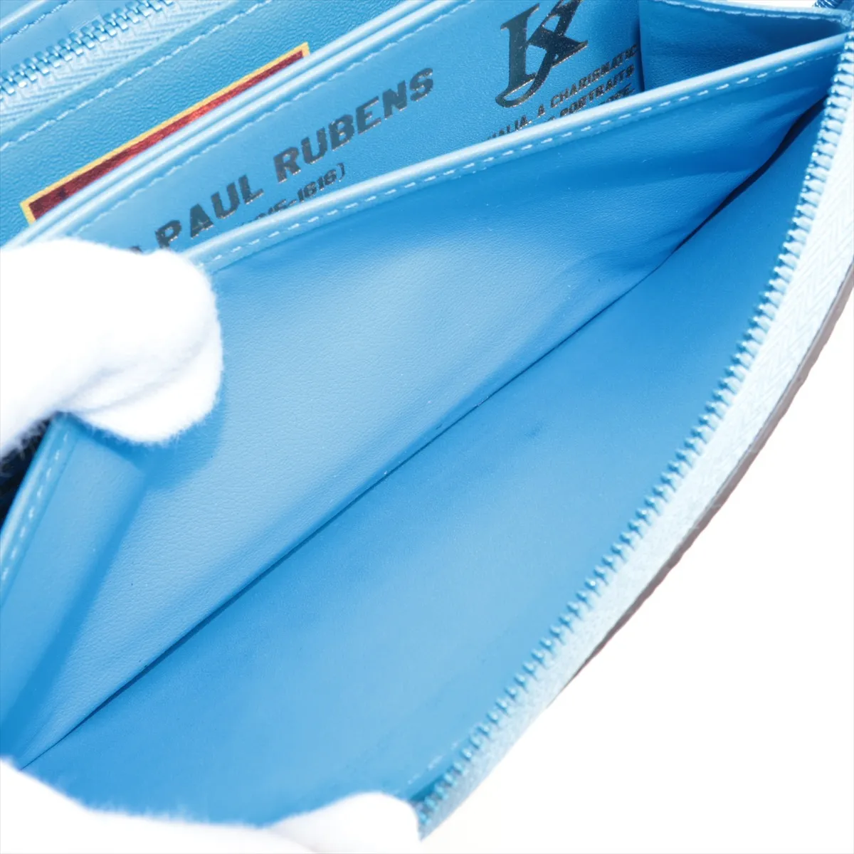 Masters Zippy Wallet M64603 MI1157 Blue Round Zip Wallet — view 9