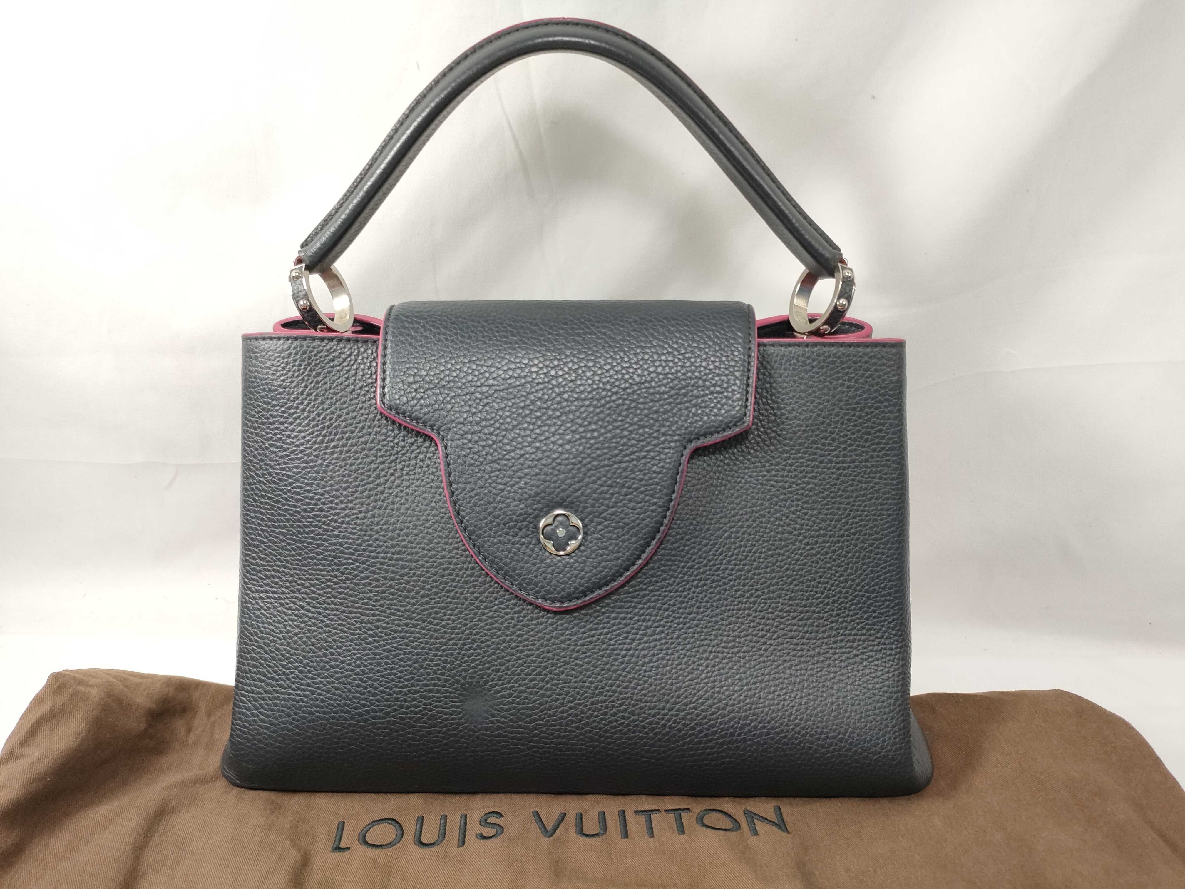 Monogram Capucines MM Cobalt Handbag (Louis Vuitton Handbag)