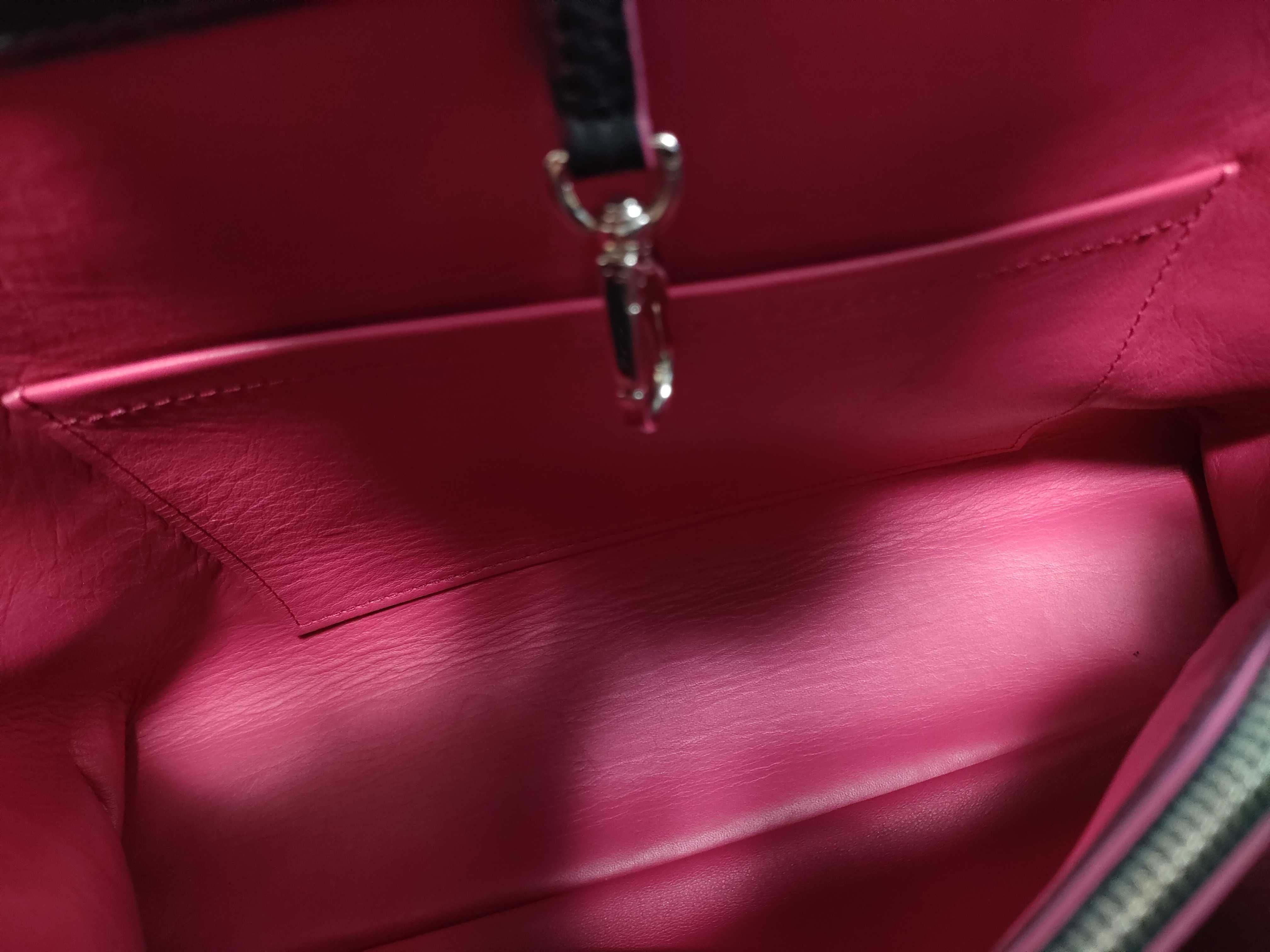 Monogram Capucines MM Cobalt Handbag (Louis Vuitton Handbag) — view 12