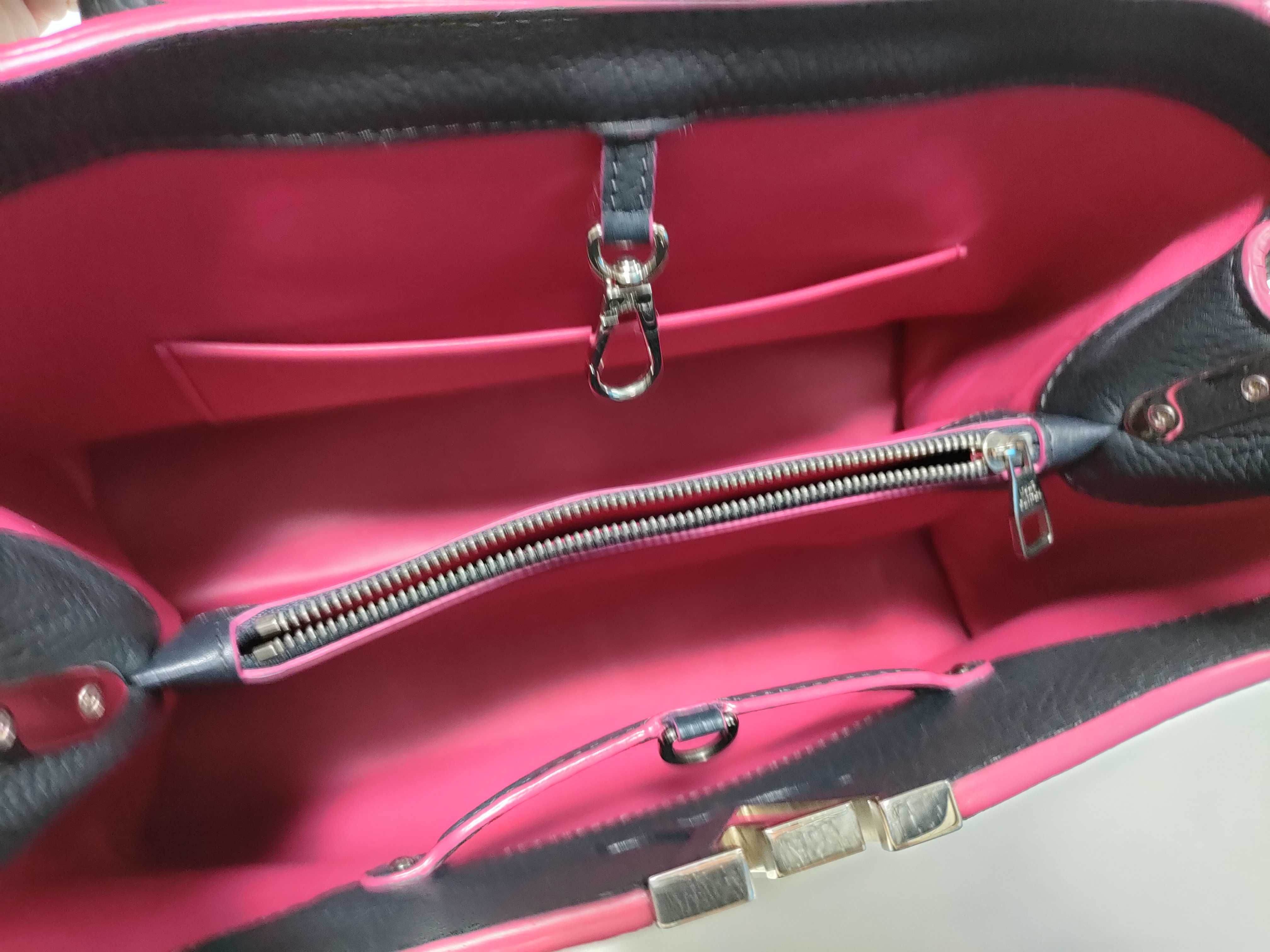 Monogram Capucines MM Cobalt Handbag (Louis Vuitton Handbag) — view 8