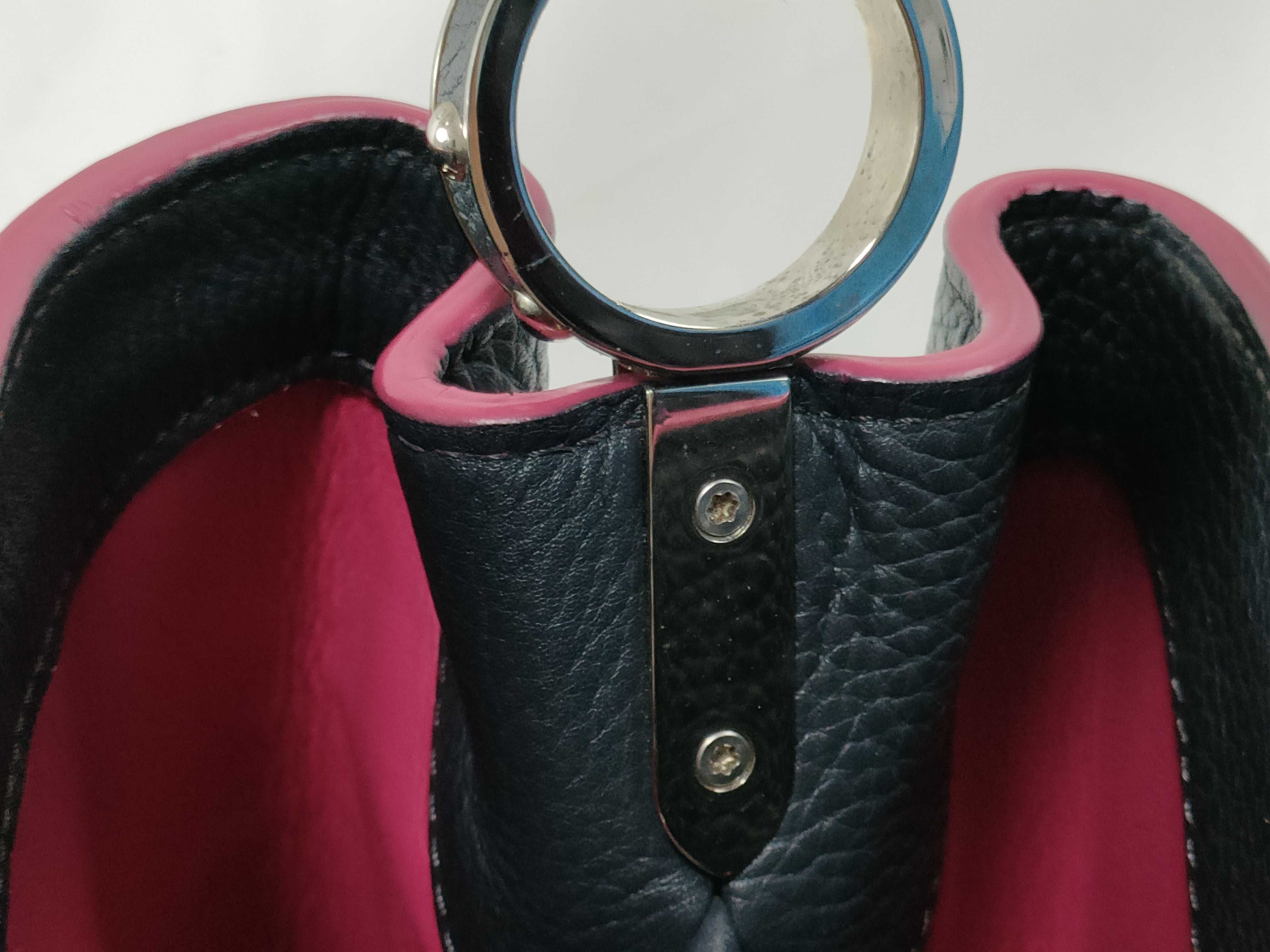 Monogram Capucines MM Cobalt Handbag (Louis Vuitton Handbag) — view 9