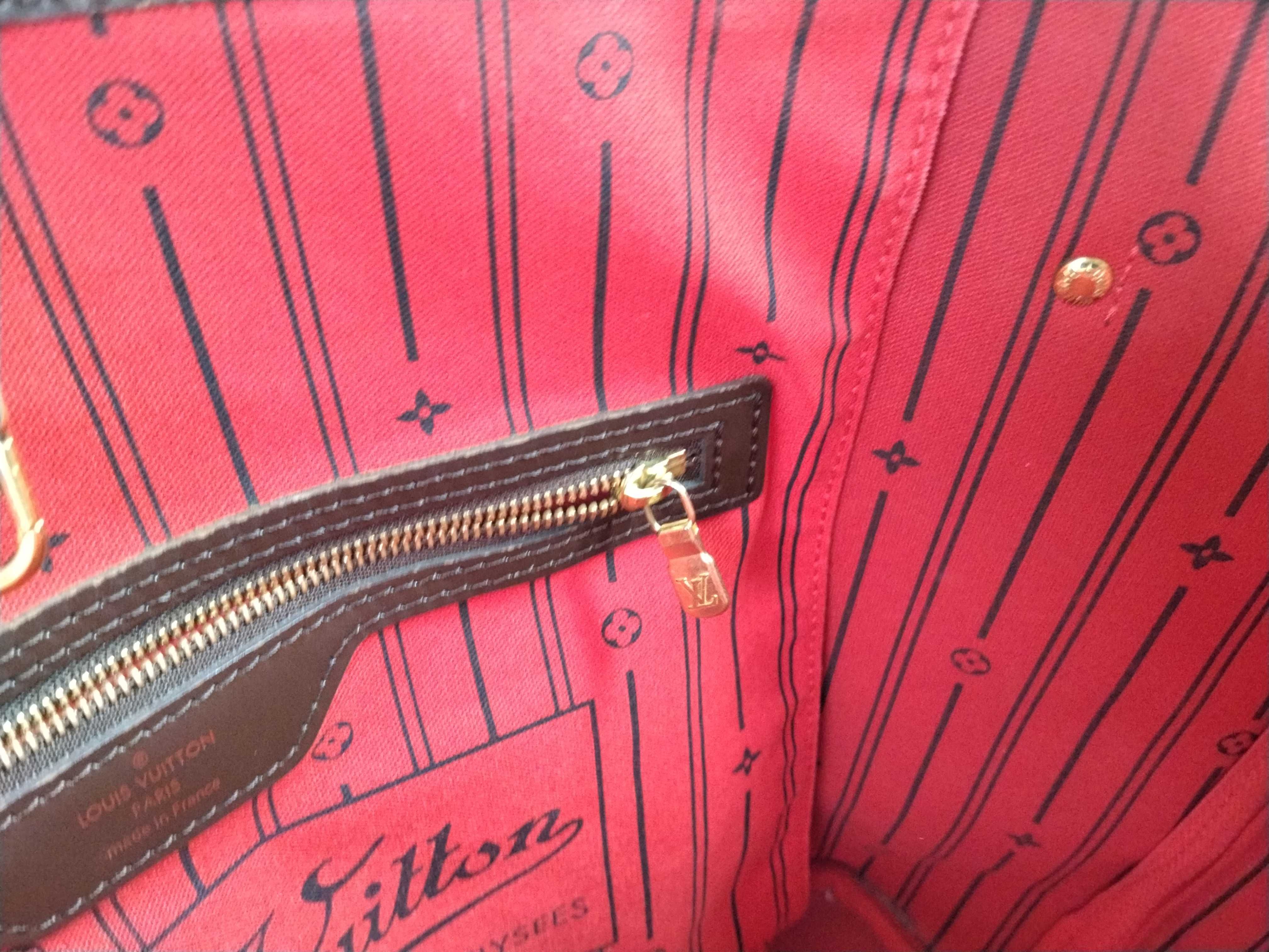Damier N51105 Neverfull MM Tote Bag — view 12