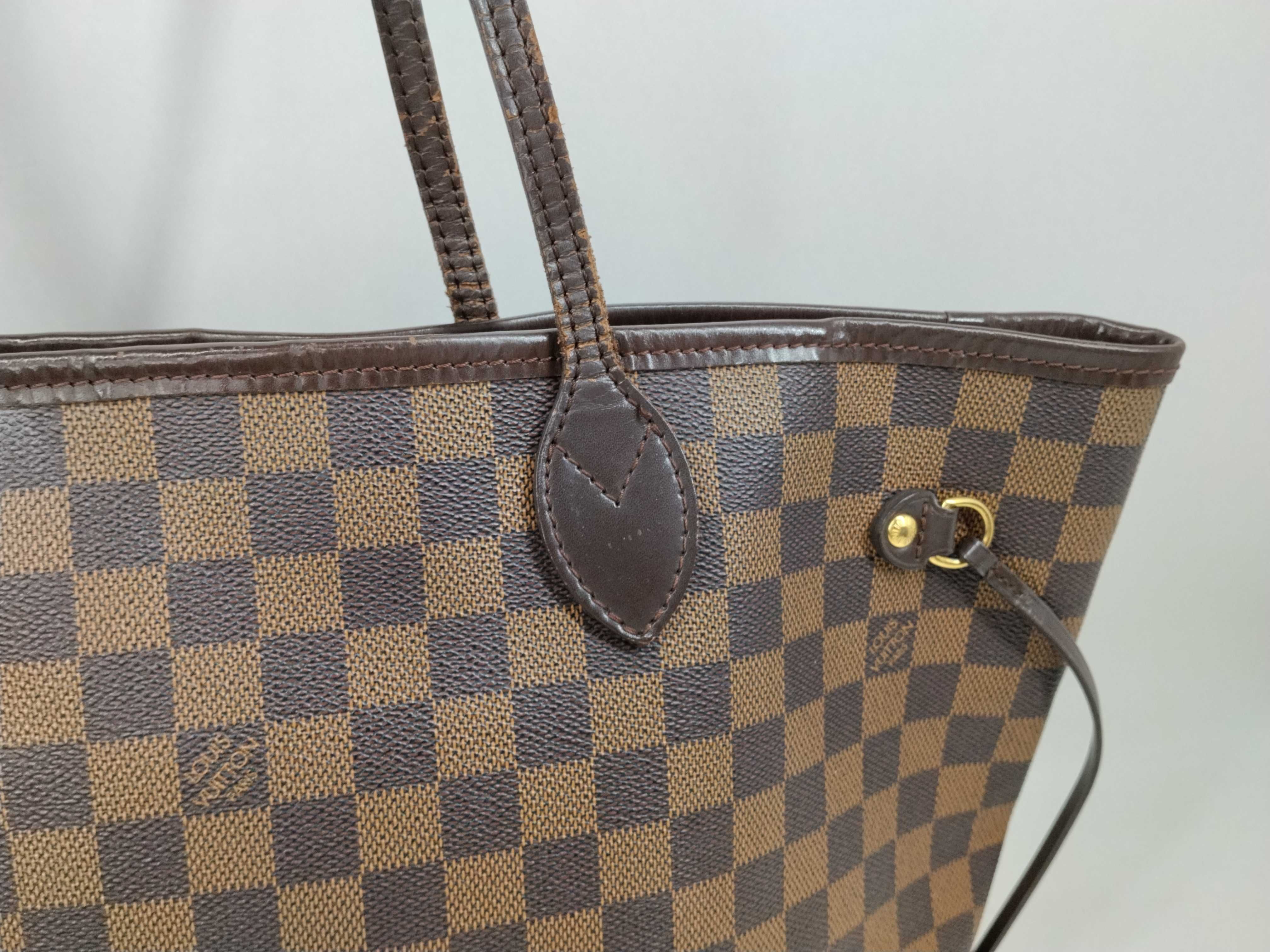 Damier N51105 Neverfull MM Tote Bag — view 4
