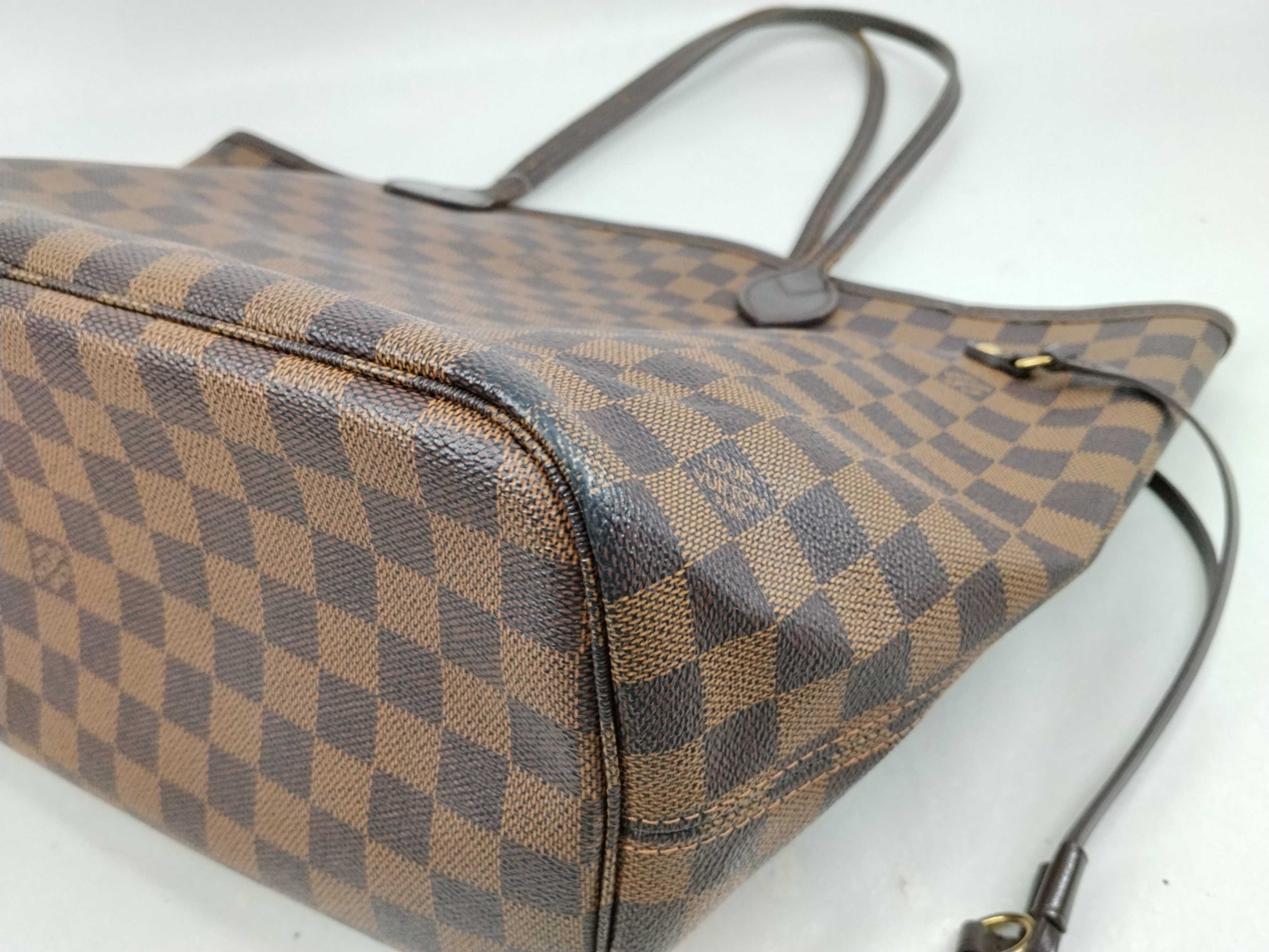 Damier N51105 Neverfull MM Tote Bag — view 7