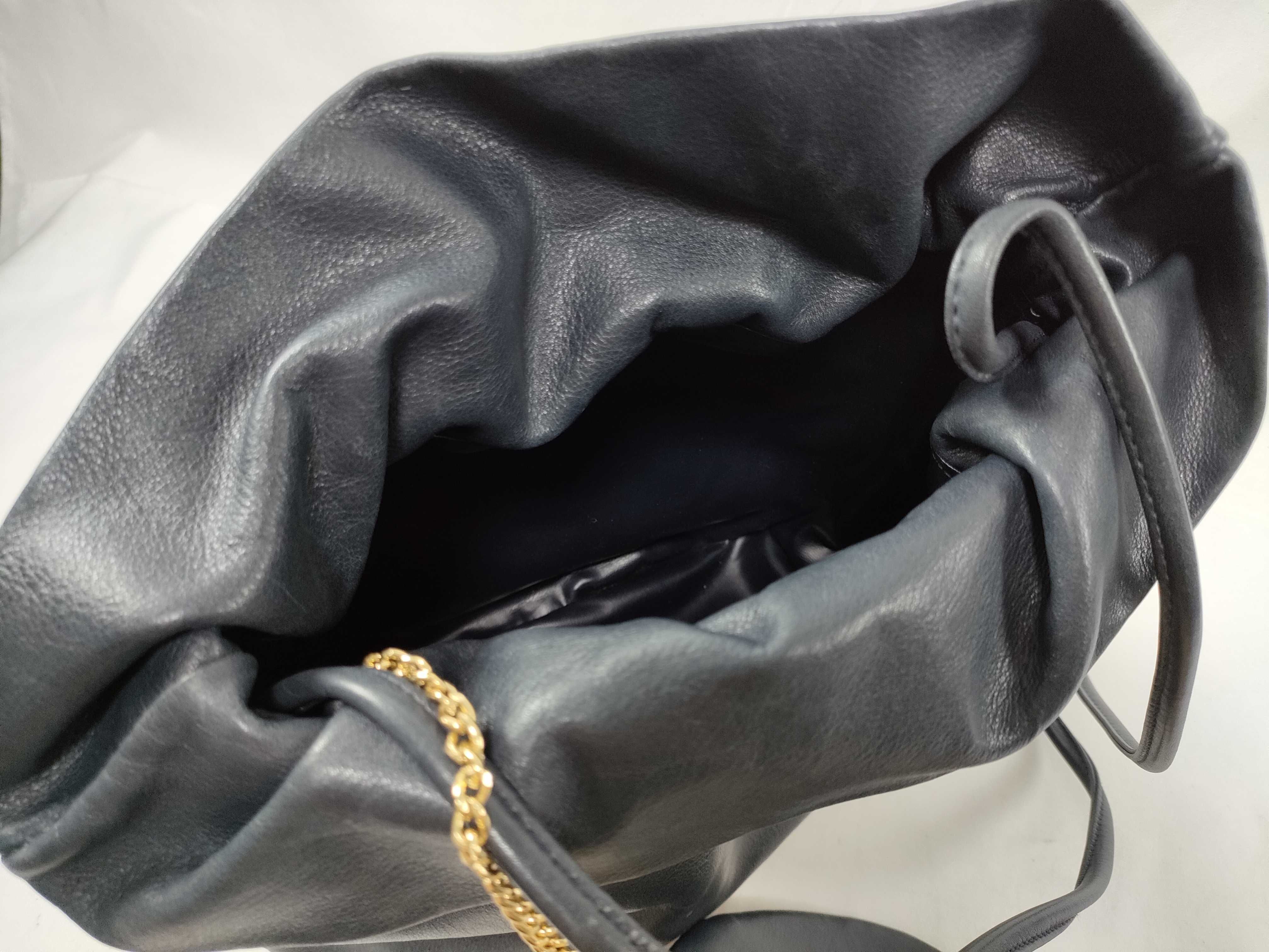 Drawstring Leather Shoulder Bag — view 13