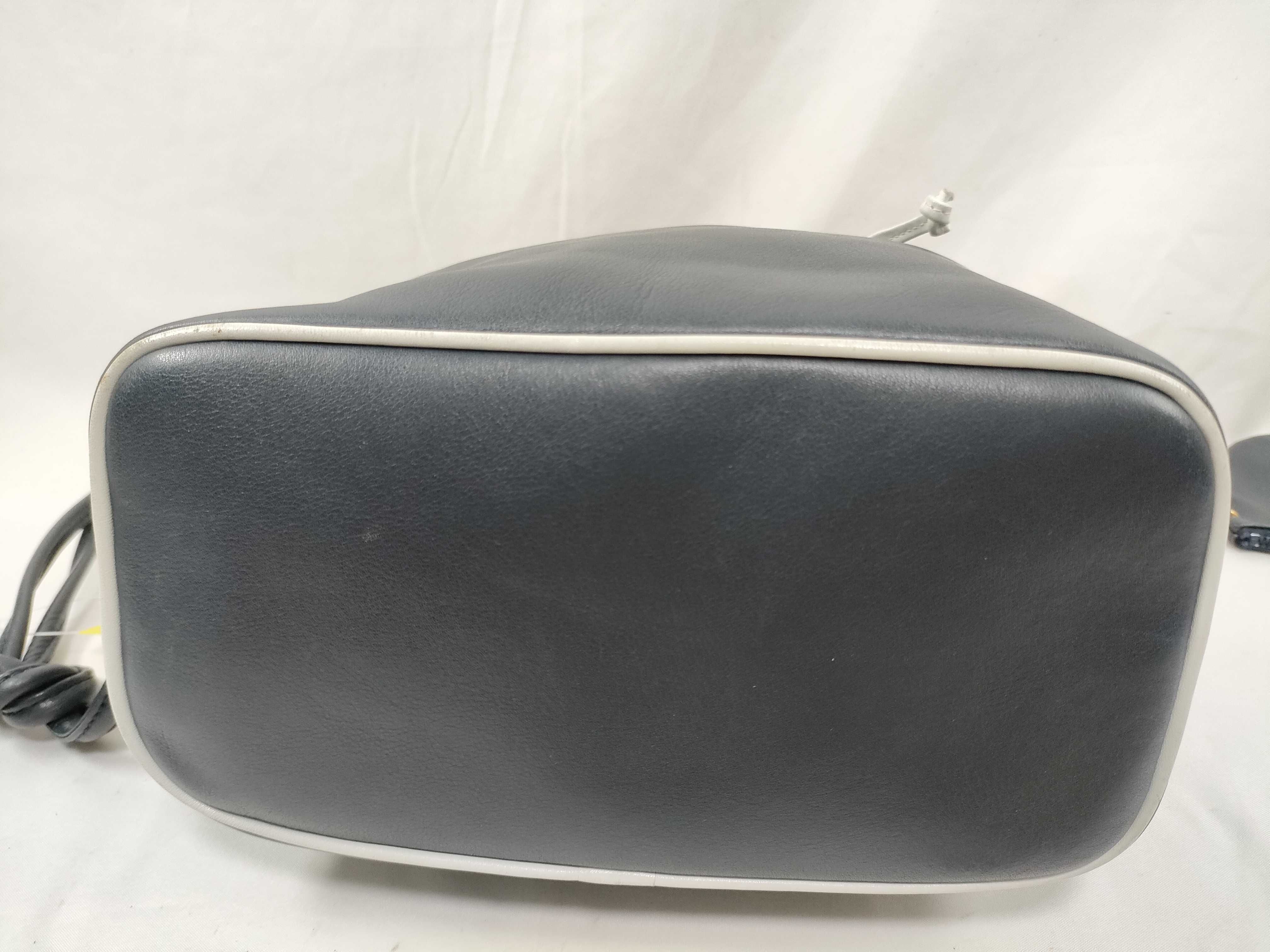 Drawstring Leather Shoulder Bag — view 5
