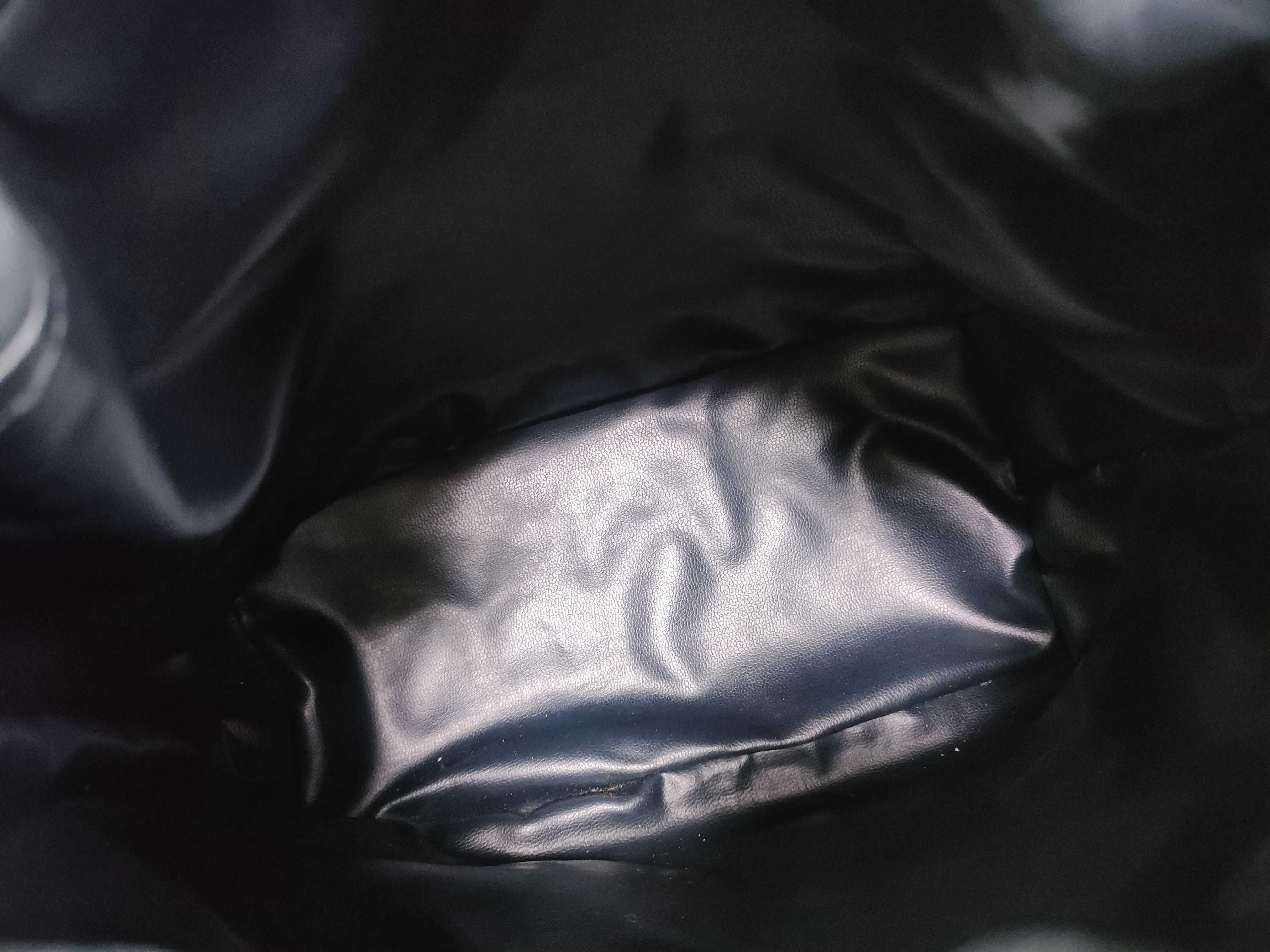 Drawstring Leather Shoulder Bag — view 8