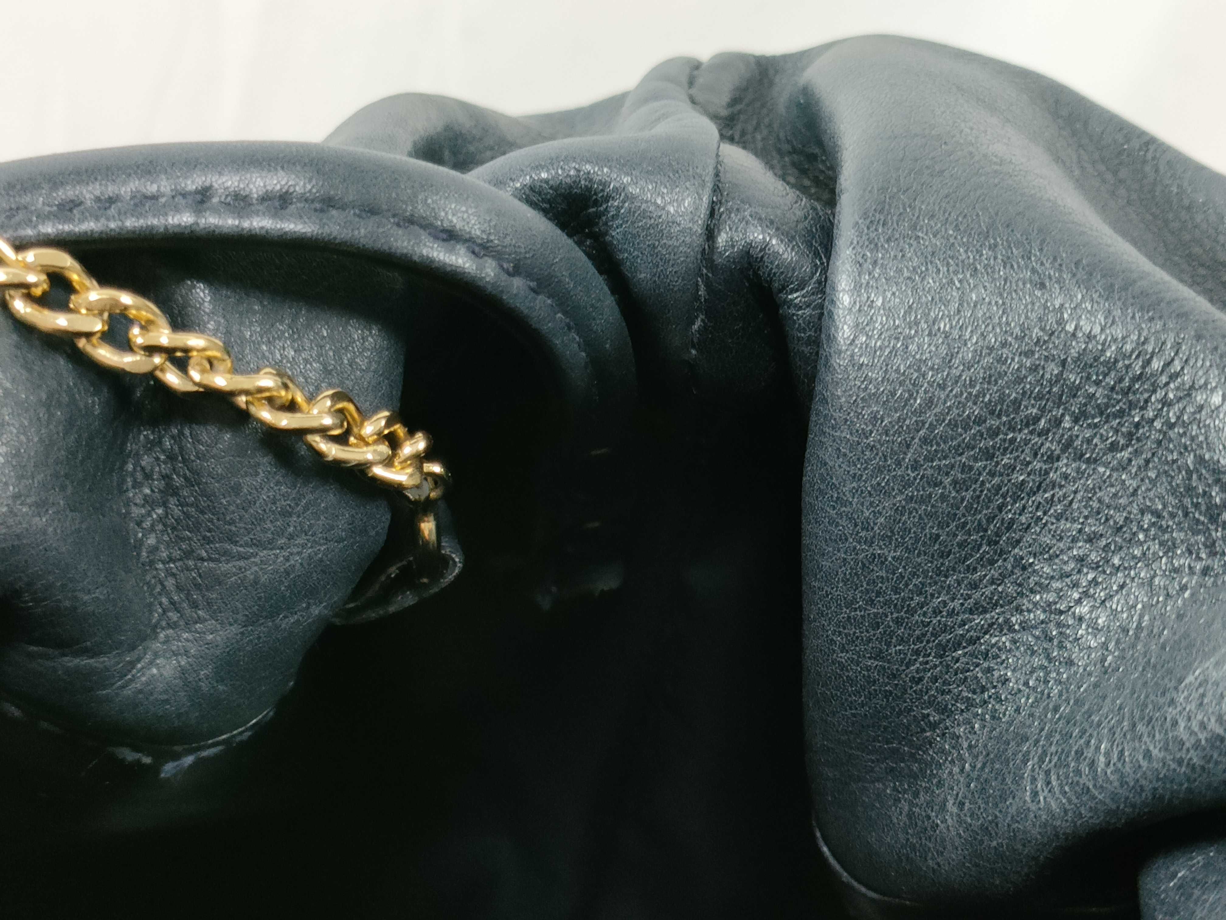 Drawstring Leather Shoulder Bag — view 10