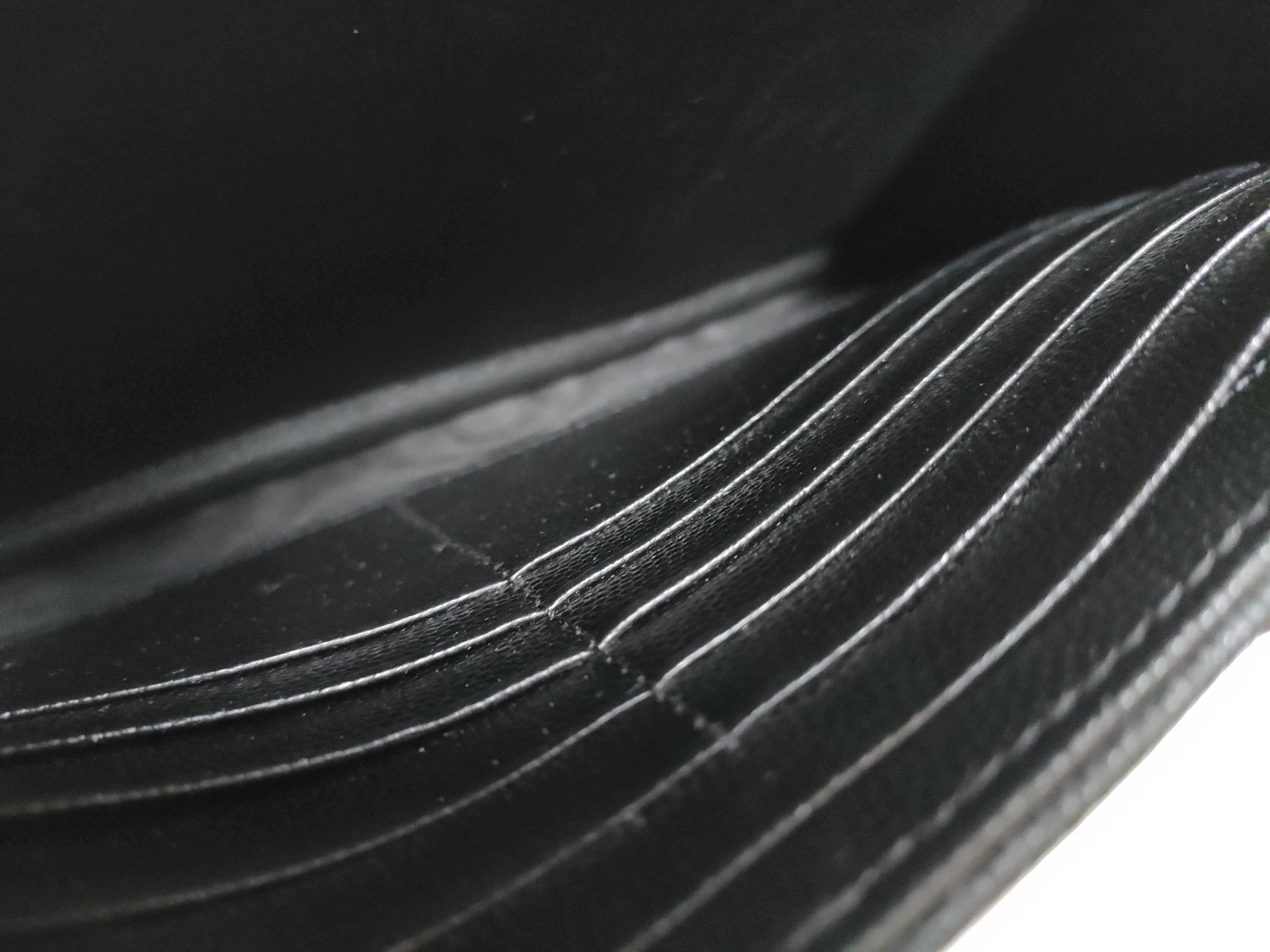 PH-YSL Black Envelope Leather Shoulder Bag 20cm — view 12