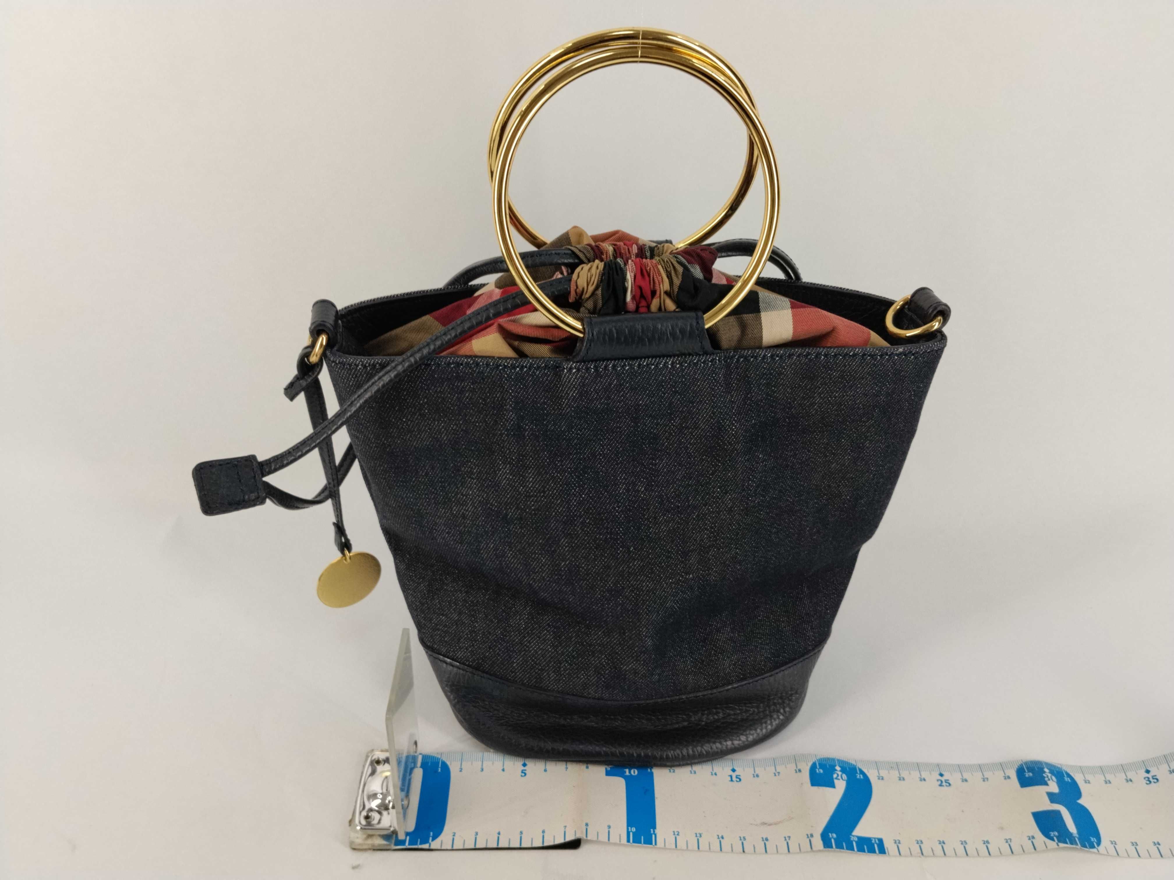Blue Label Denim Bucket Bag 2-Way Shoulder Bag/Handbag — view 2