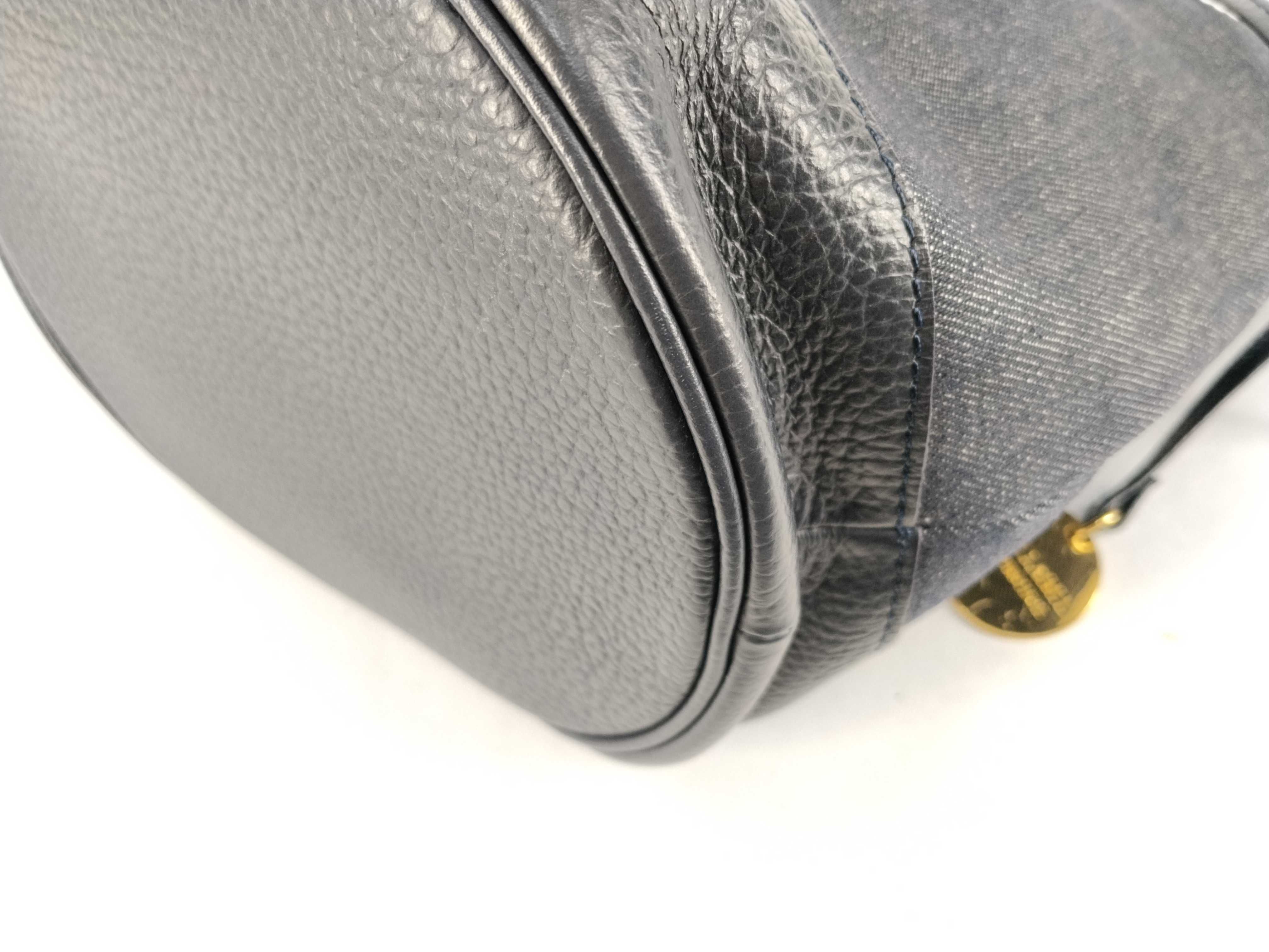 Blue Label Denim Bucket Bag 2-Way Shoulder Bag/Handbag — view 6
