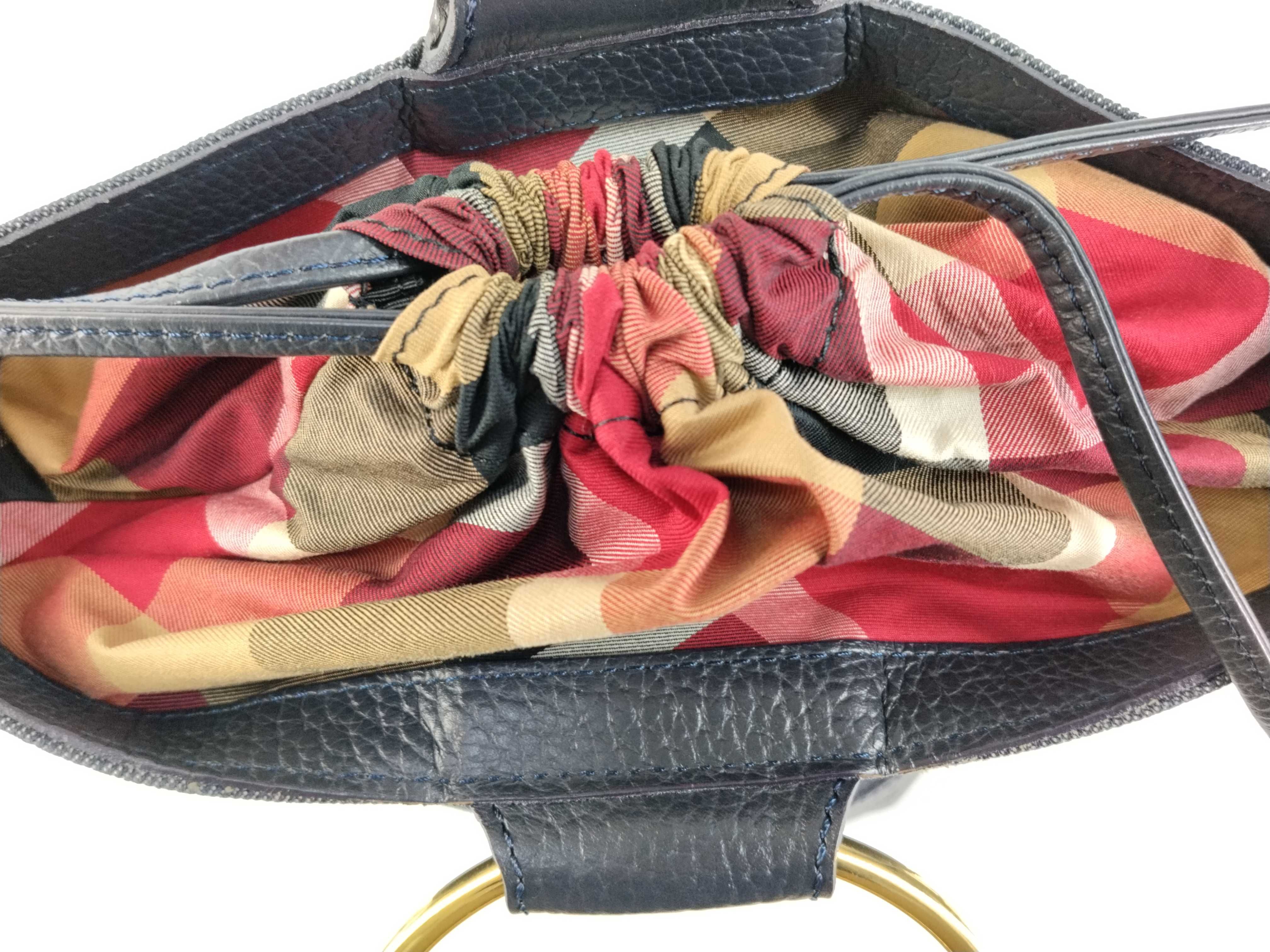 Blue Label Denim Bucket Bag 2-Way Shoulder Bag/Handbag — view 9